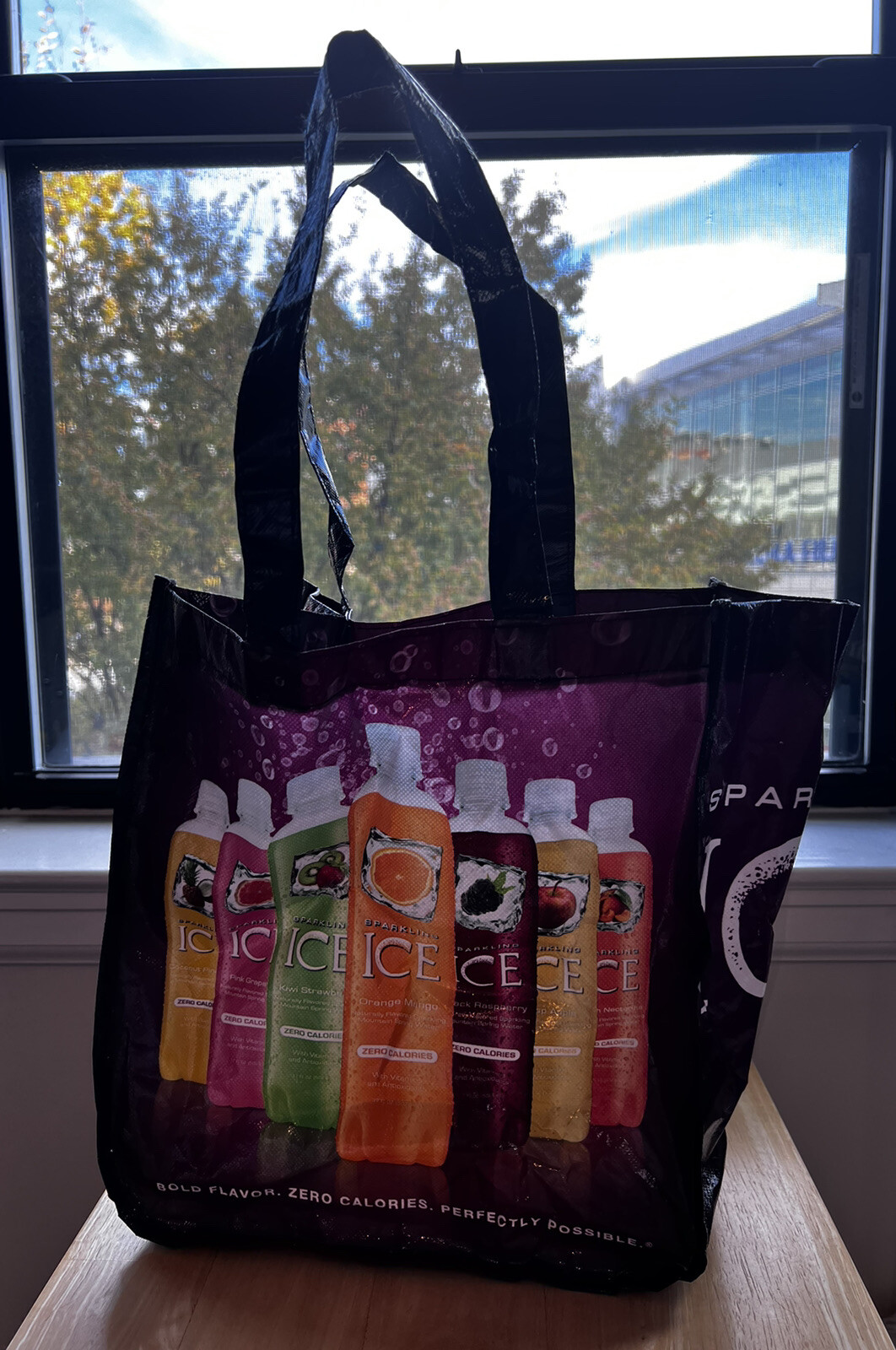 Sparkling Ice Tote Bag Rare Swag Collectible Features Graphics Of Many Flavors