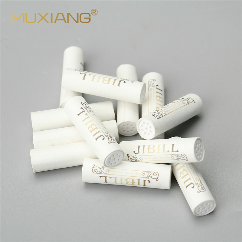JIBILL 7mm Pipe Filters 50pcs Activated Carbon Filters For Tobacco Smoking Pipe