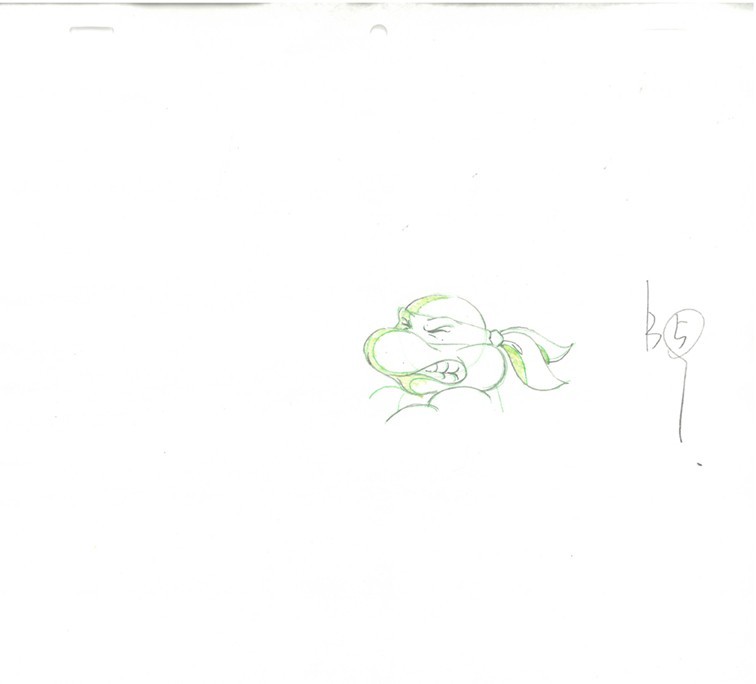 Raphael of (TMNT) Turtles-4 Original Production Drawings