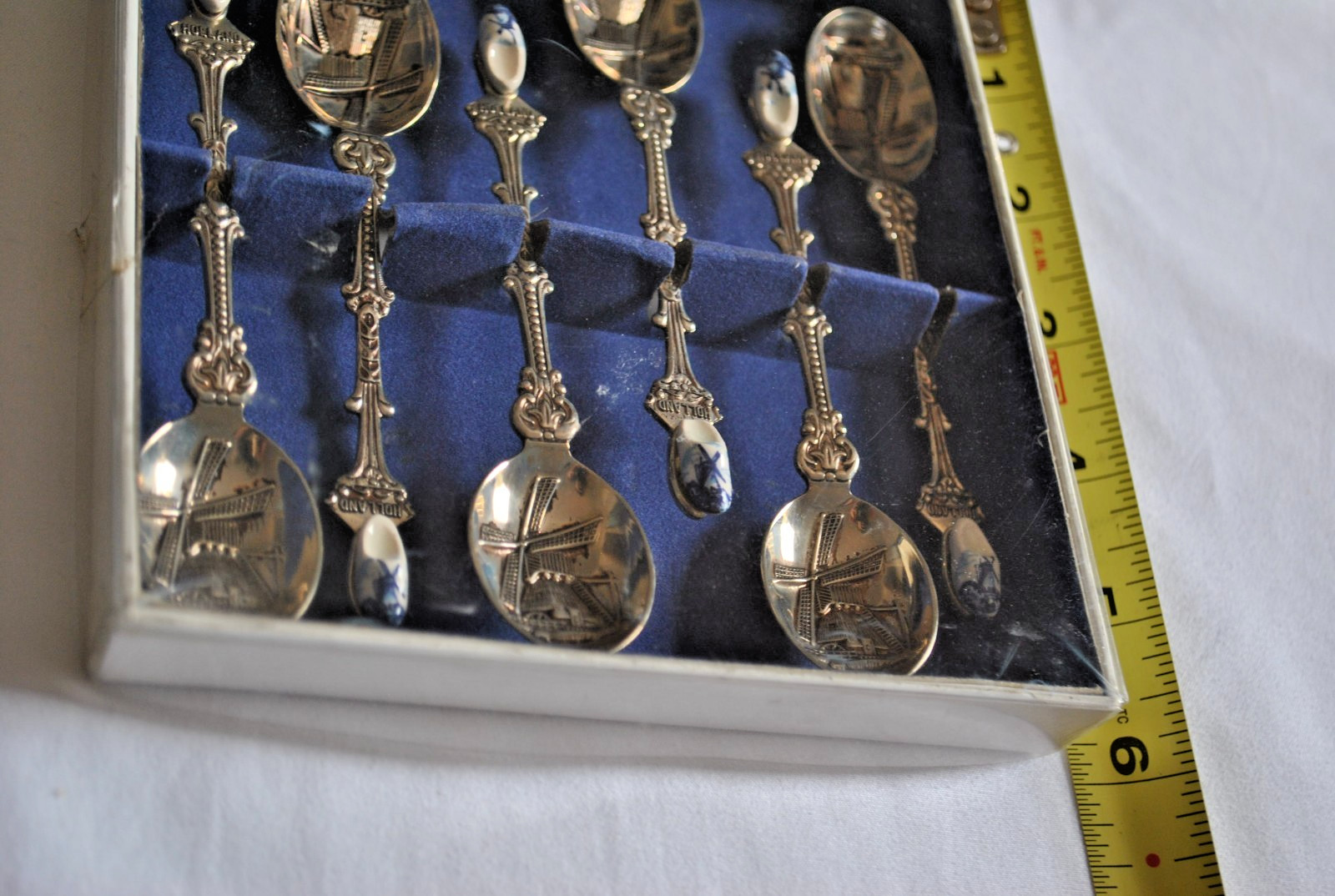 VTG Holland Souvenir Silver Spoon Set Lot Of (6) Made In Holland