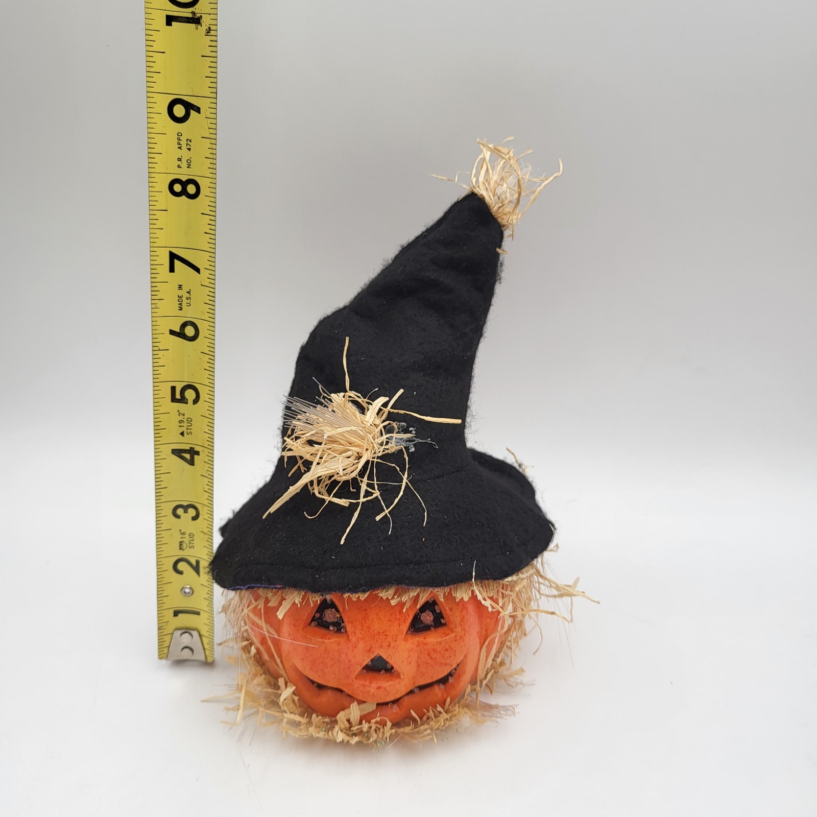 Halloween Scarecrow Pumpkin Light Up Jack O Lantern