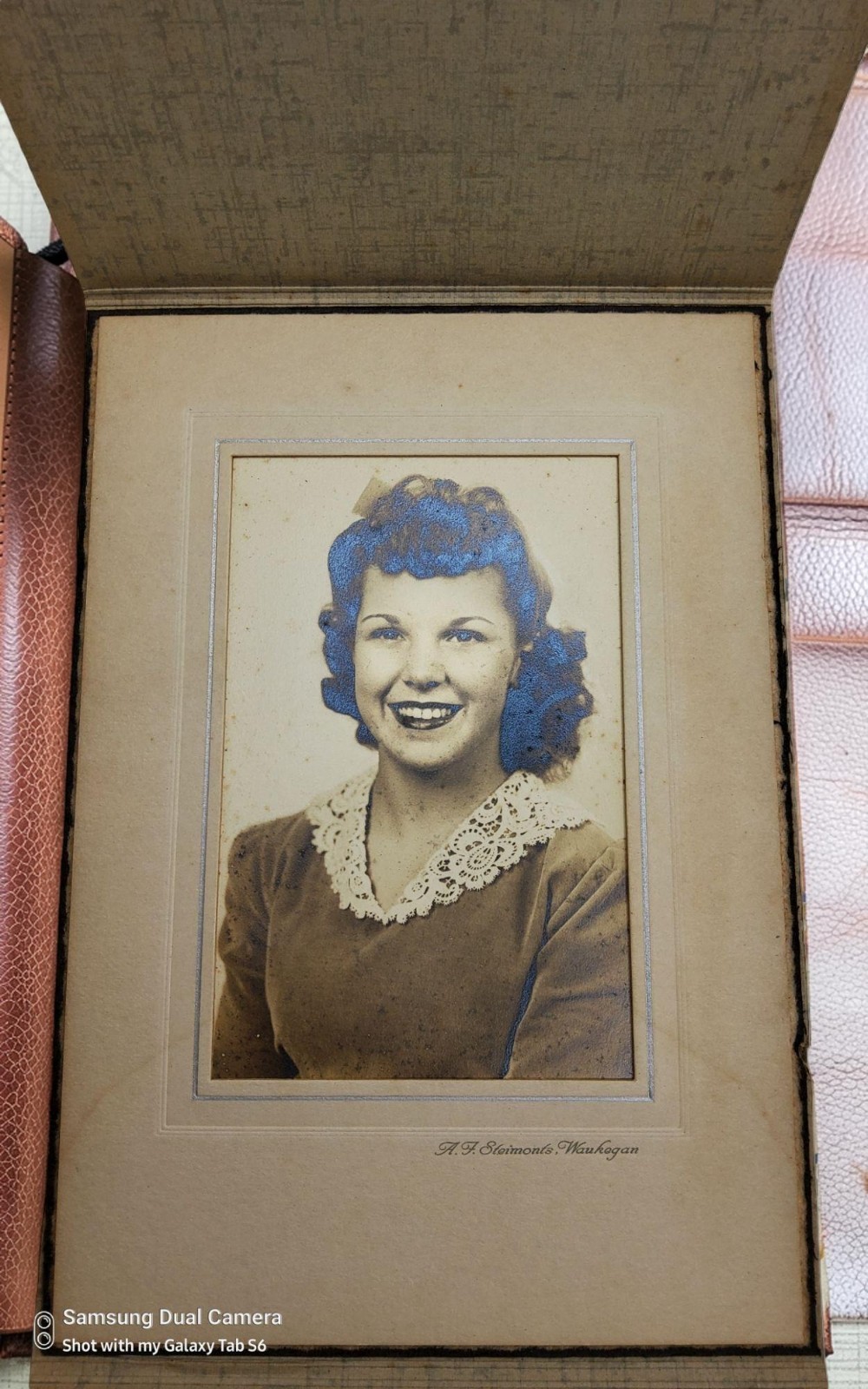 vintage 1940s beautiful black and white studio monochrome photograph.