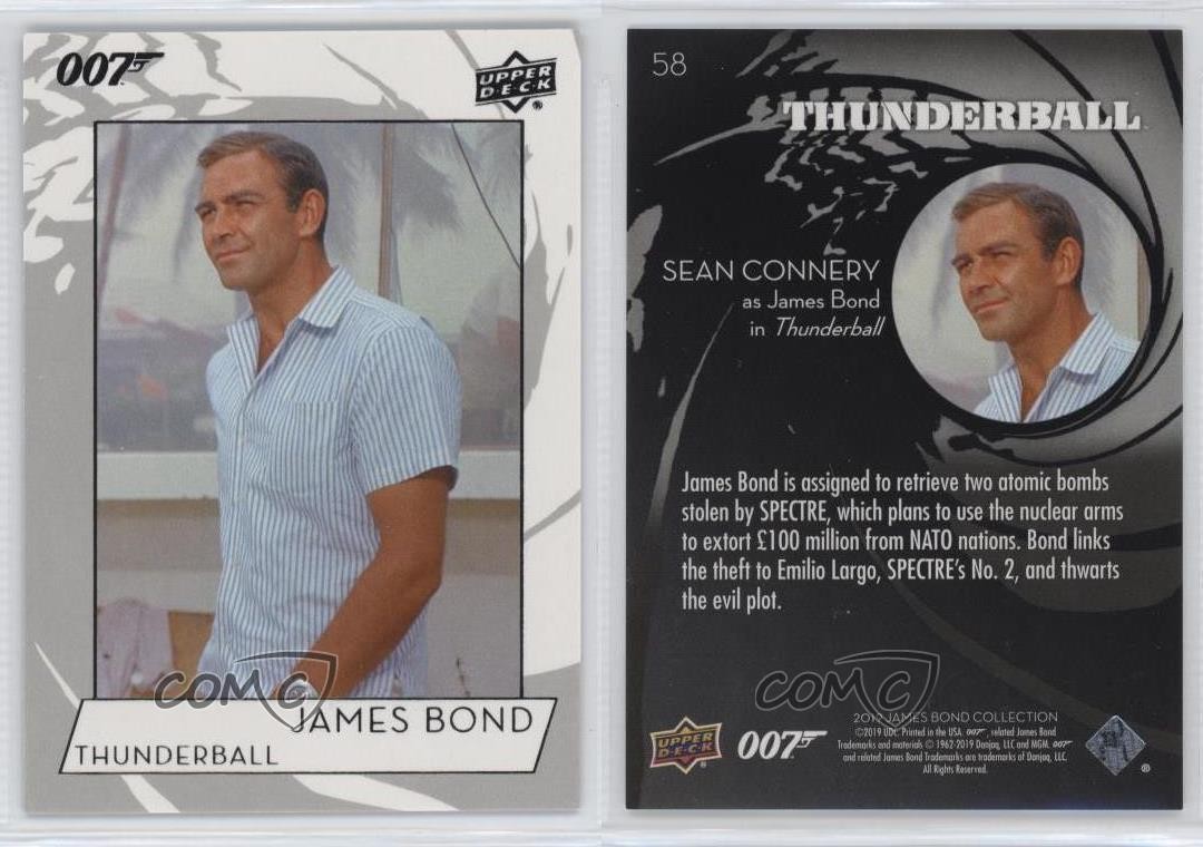 2019 Upper Deck James Bond Collection Sean Connery as James Bond #58 0ol8