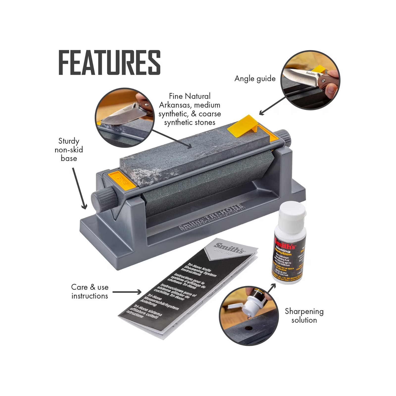 Smith’s TRI6 Tri-Hone Stone Sharpening System