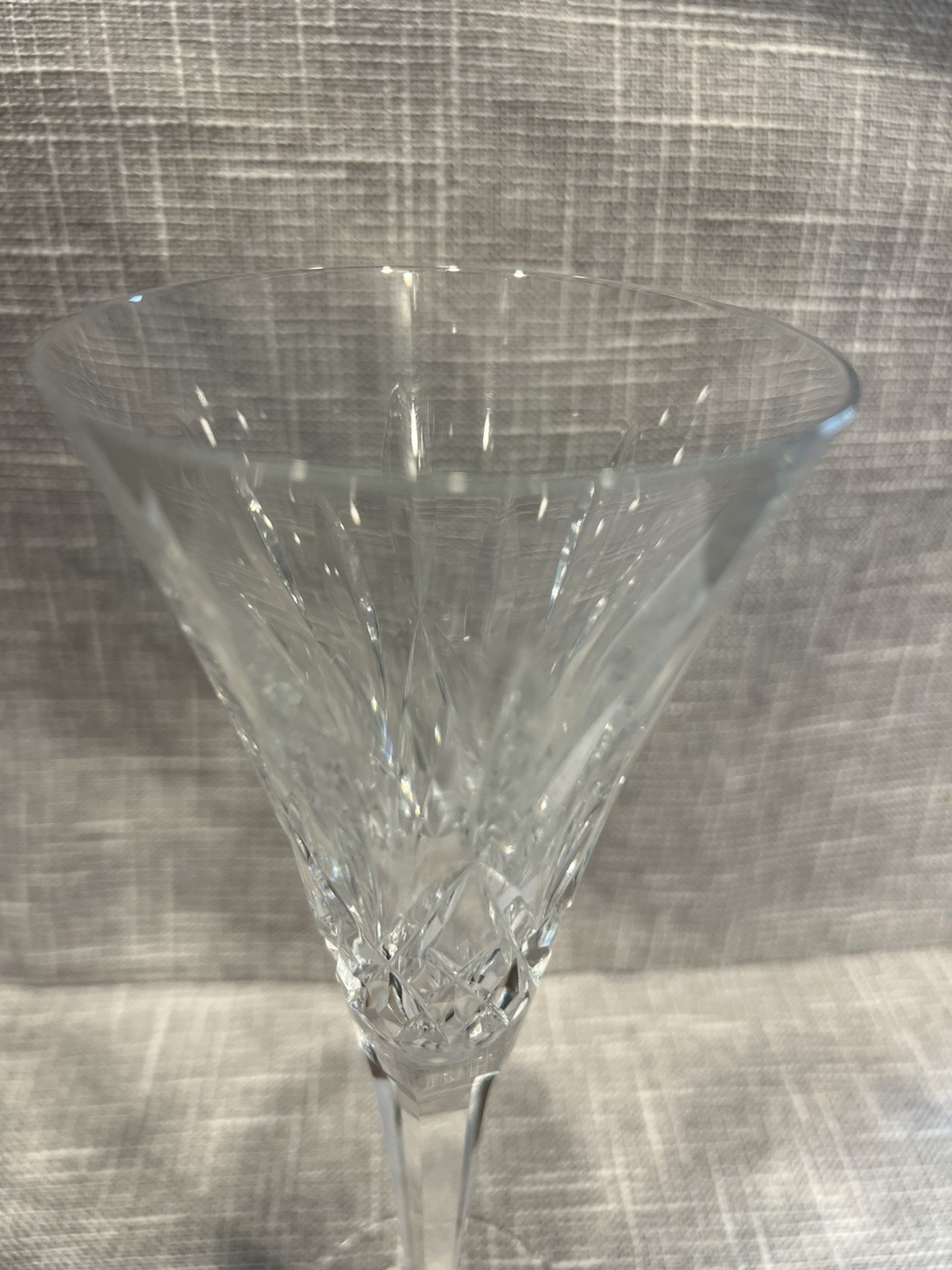 Waterford Lismore Toasting Clear Crystal Champagne Flute 8 oz Cut Stemmed