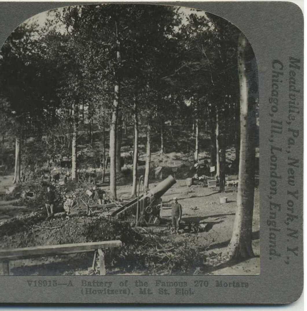 Battery of Mortars, Mt. St. Eloi, c1910, Mount-Saint-Éloi, Pas-de-Calais