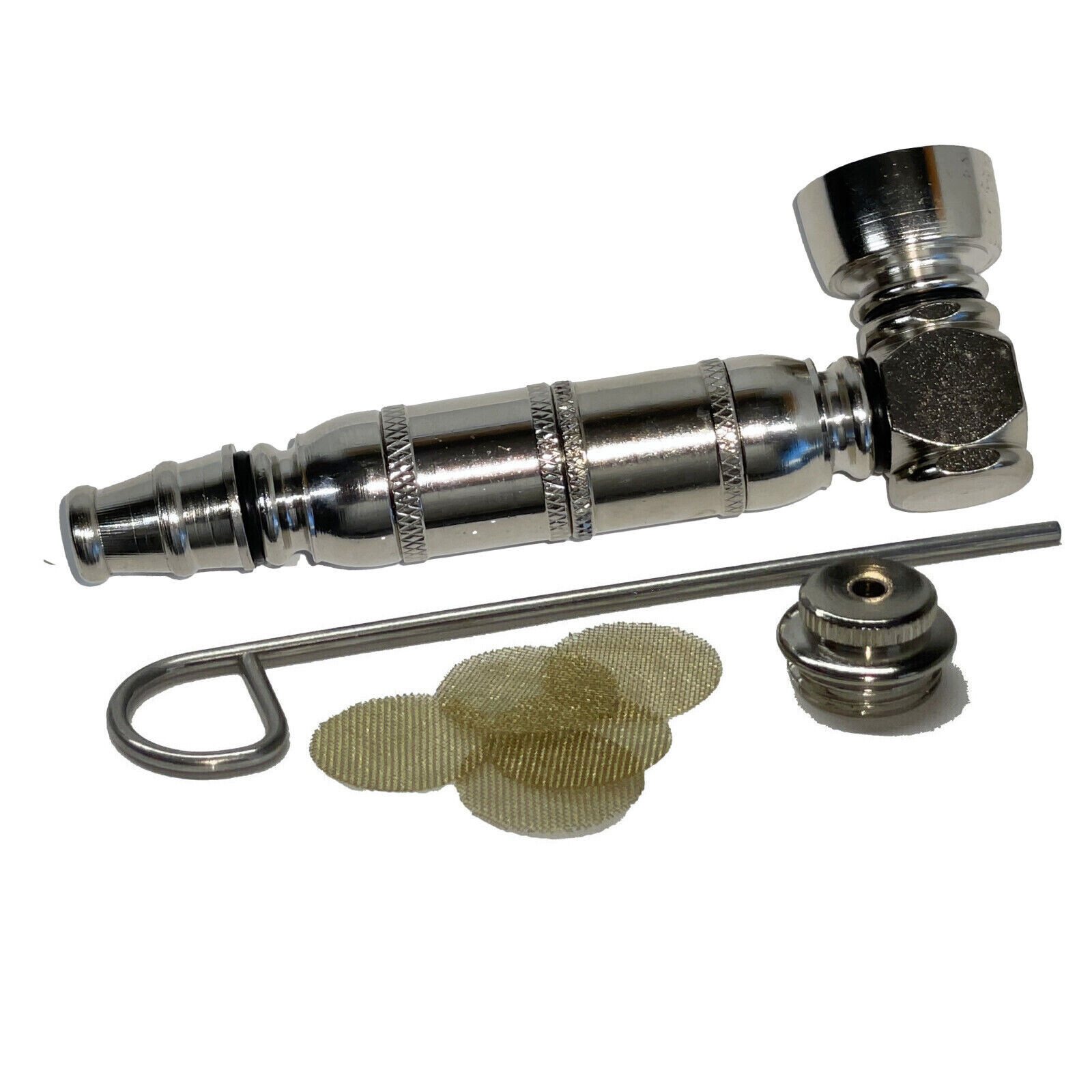 Double Chamber Pipe- w/Lid, 5 Screen & Free Poker