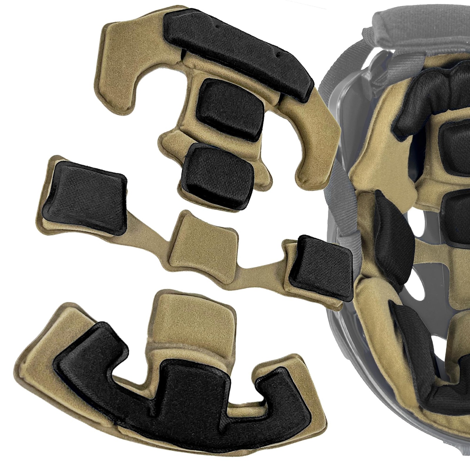 Universal Tactical Airsoft Outdoor Combat Internal Replacement Memory Foam Pa…