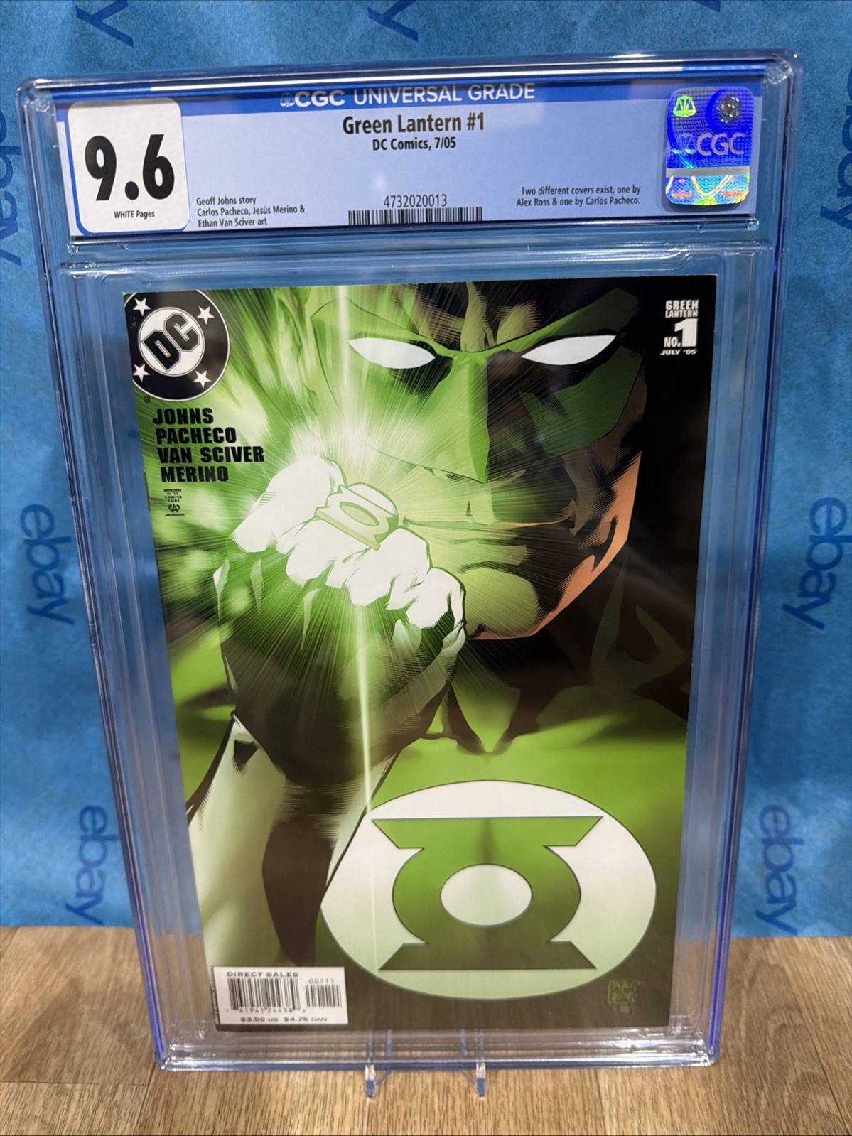 The Green Lantern #1 CGC 9.6 Graded Comic 2005 pacheco van sciver cover