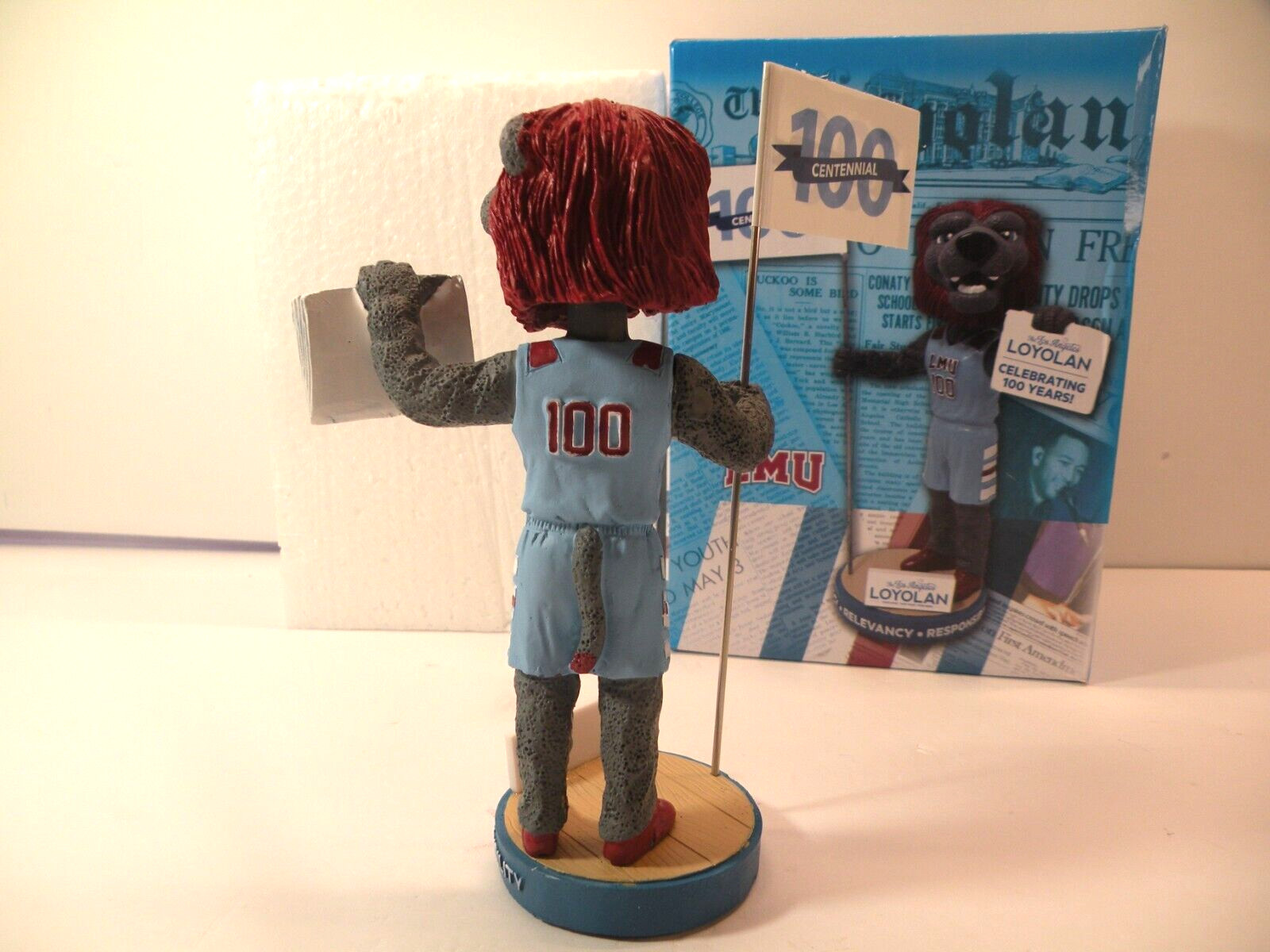 2002 LMU Loyola Marymount University Lions 100th Anniversary Bobblehead Rare