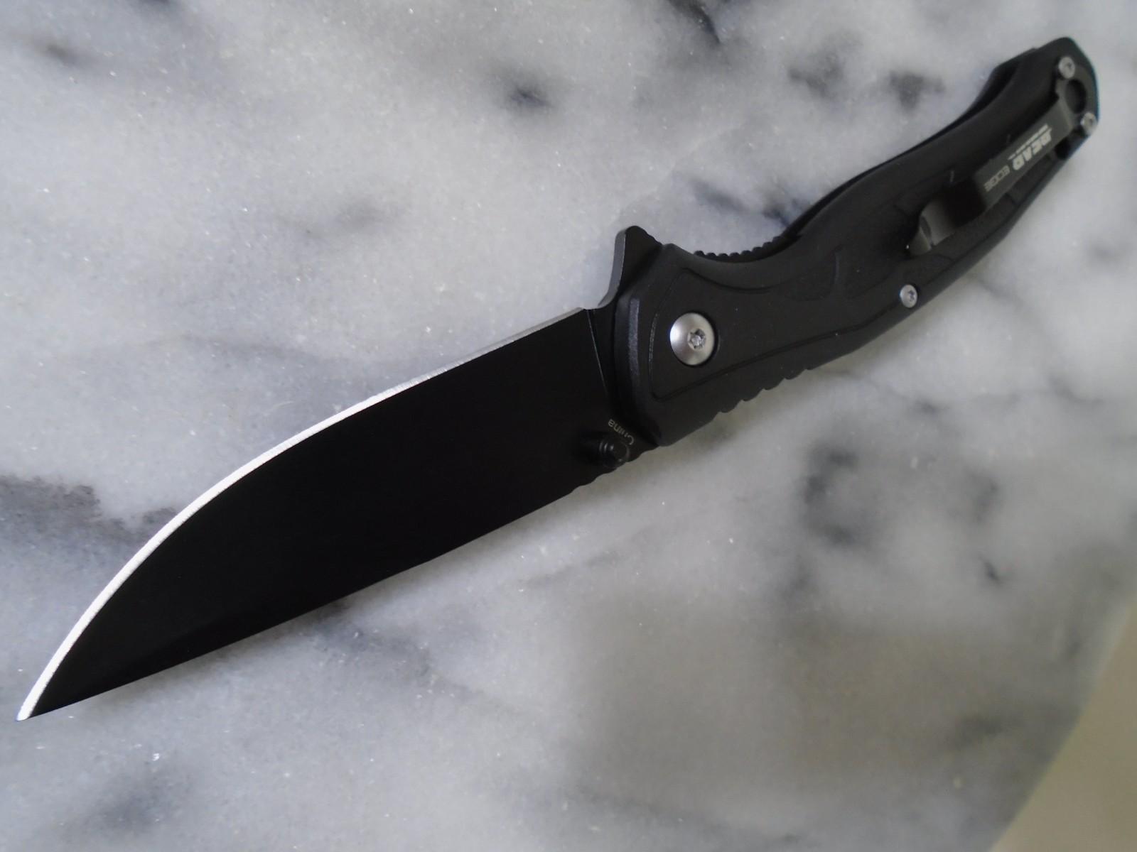 Bear Edge Brisk Assisted Open Blackout Pocket Knife Folder 440 Stainless 541 New