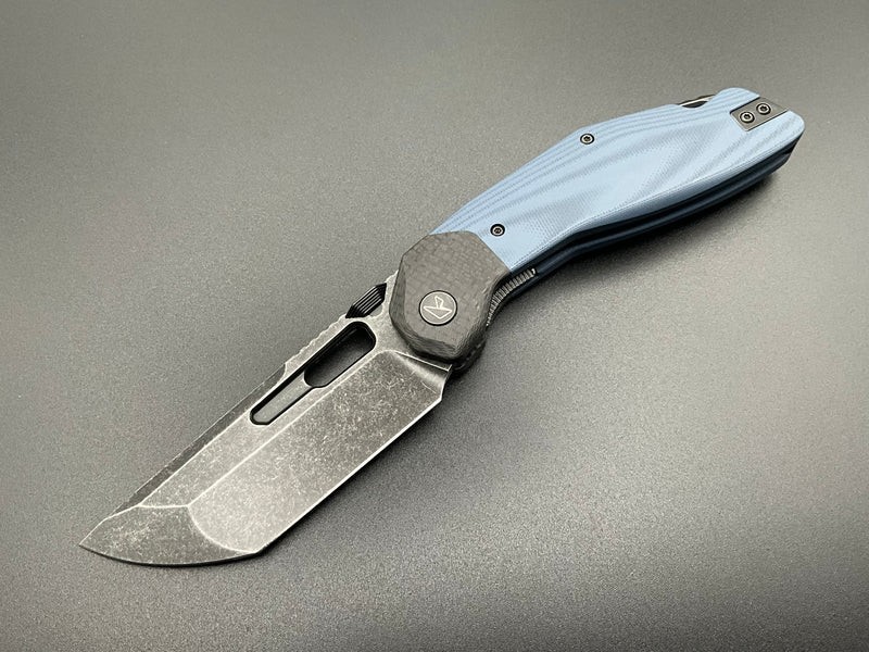 Ketuo Yakuza Folding Knife 3.38″ 14C28N Sandvik Steel Tanto Blade G10 Handle
