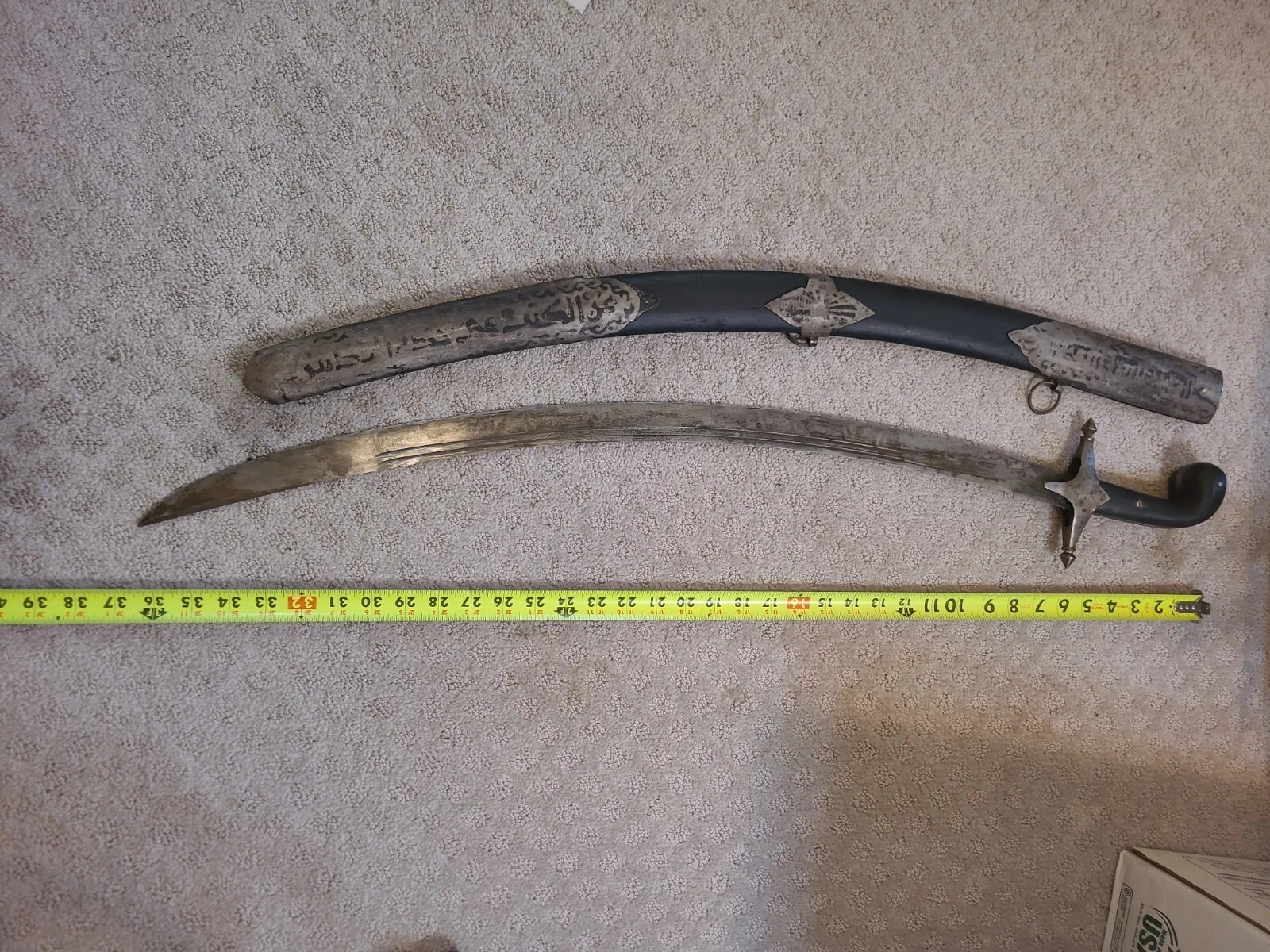 nice antique turkish ottoman shamshir sabre sword persian 24s3