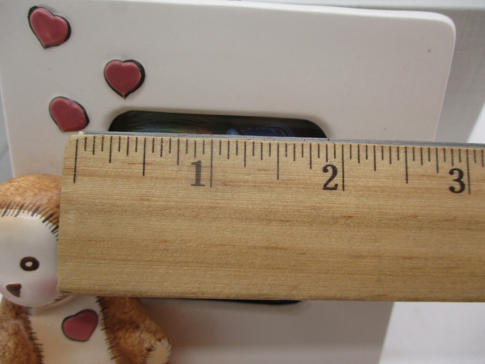 Vintage Terragrafics Teddy Bear with Hearts Picture Frame