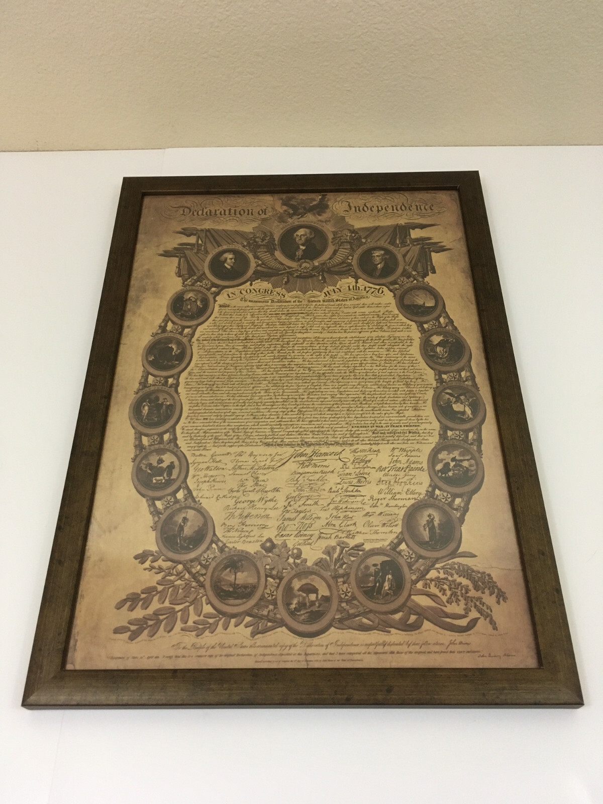 Declaration of Independence America Poster Replica Large US history