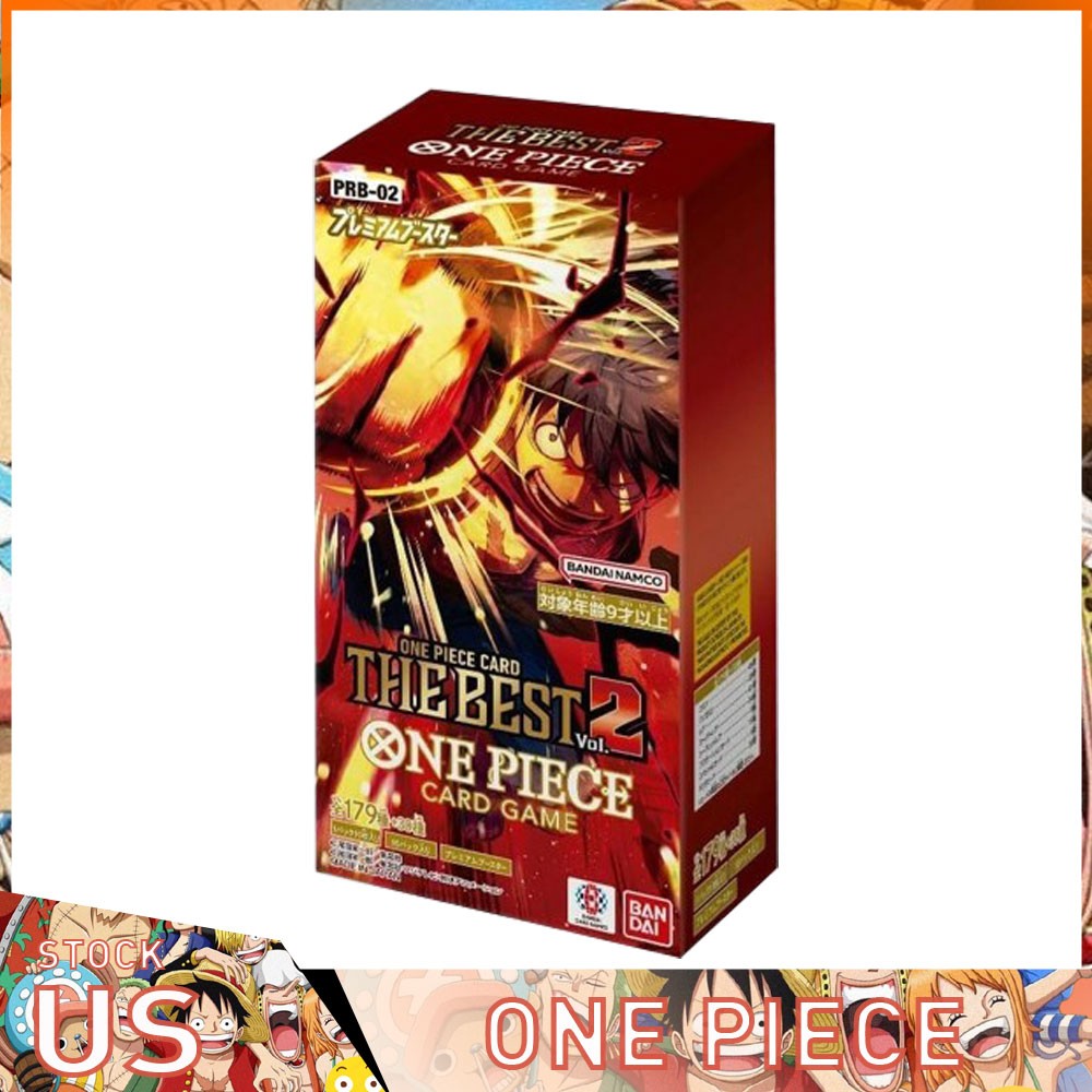 Sealed Japanese The Best Vol. 2 PRB-02 Booster Box US SELLER One Piece Card Game