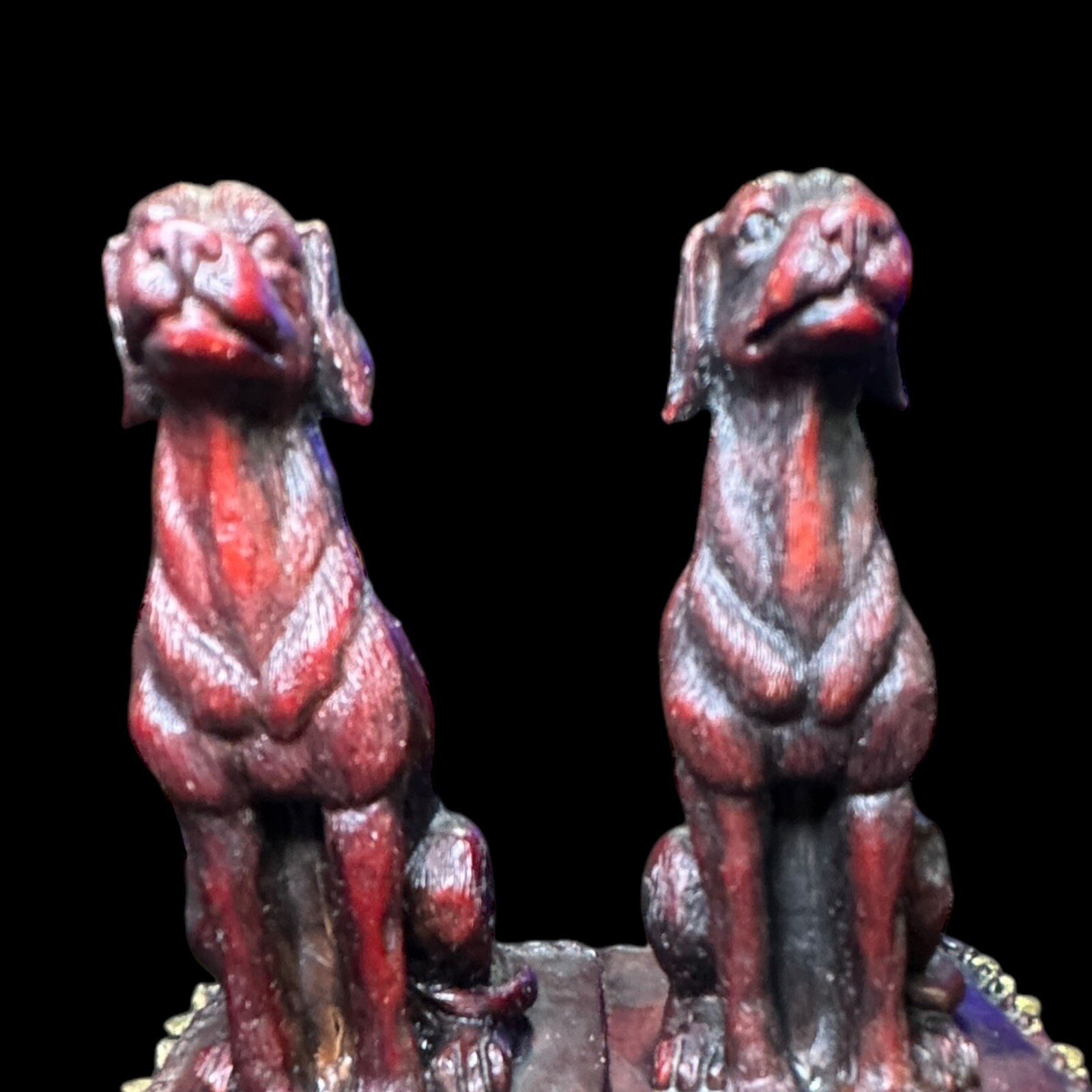 Retriever Book Ends Carved Pair “Has A Slight Damage” As Shown 1997 CBK Ltd