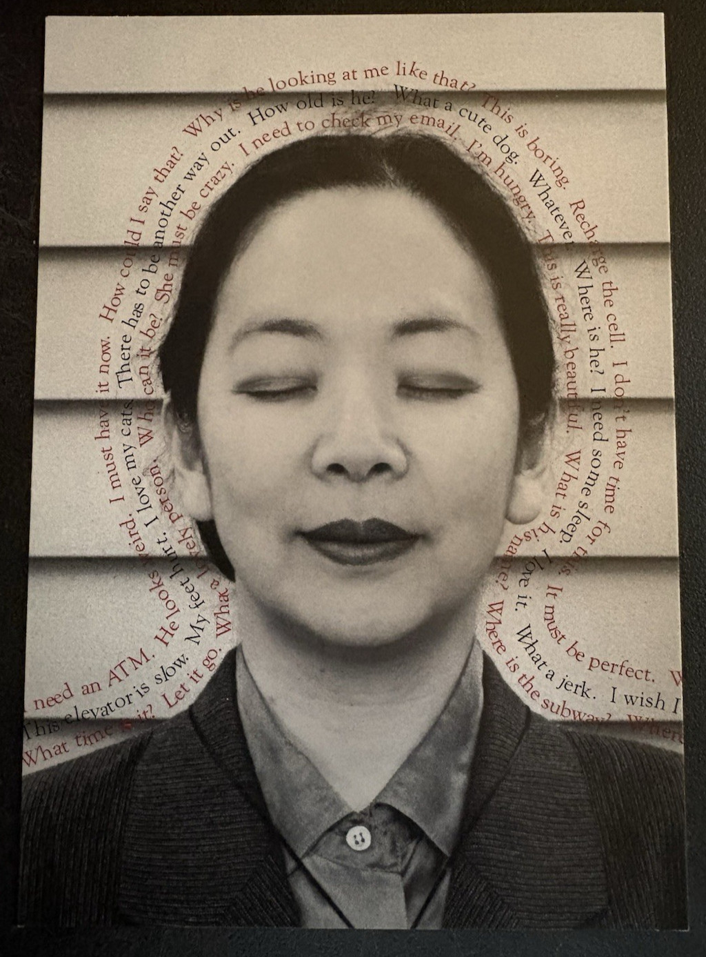 art postcard Gayle Tanaka Personal References photography gallery invite 2005