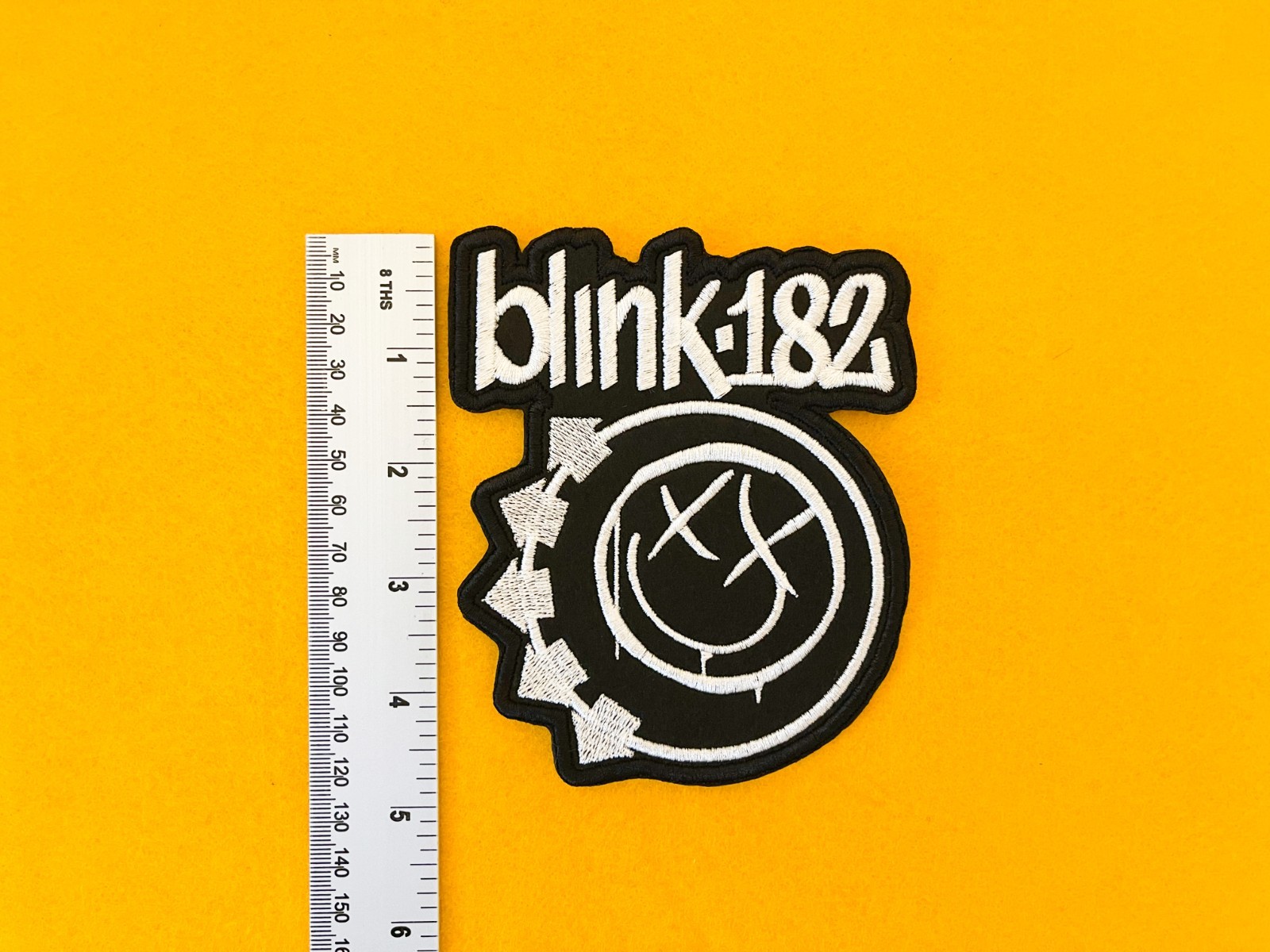 Premium Embroidered Blink-182 Patch – 3 Sizes (Small, Medium, Large)