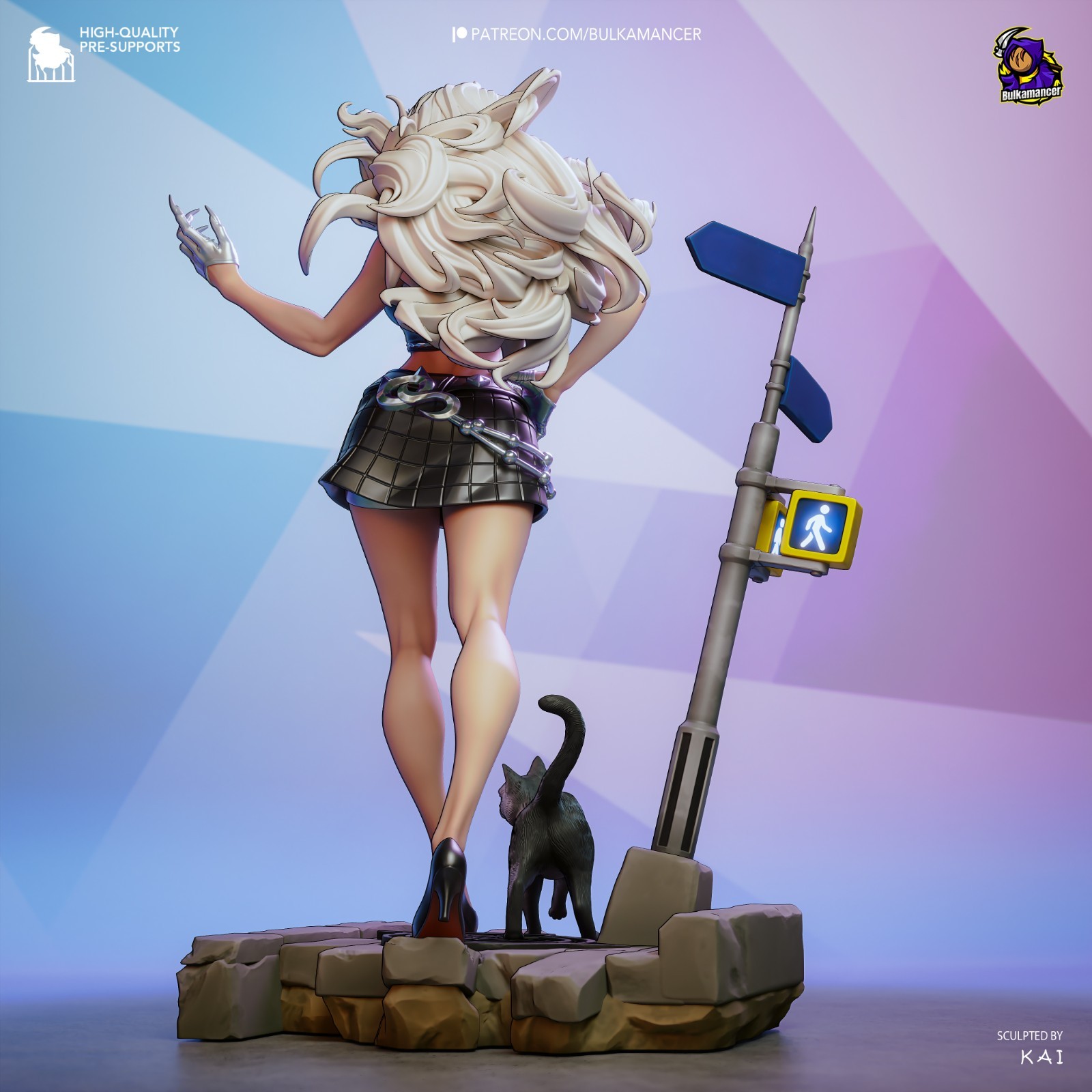 Marvel Rivals Black Cat Hand Painted Figure or Unpainted Kit