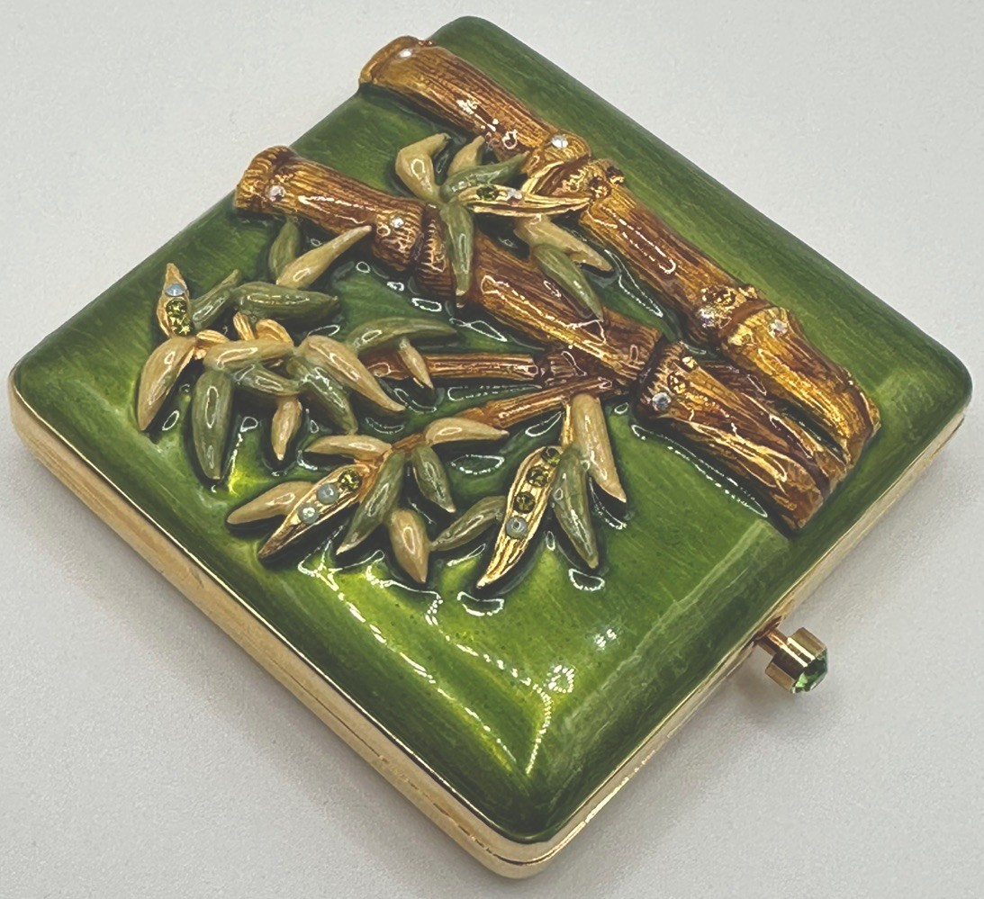 Estee Lauder Jay Strongwater 2009 Enchanted Bamboo Compact Vanity NIBB Complete