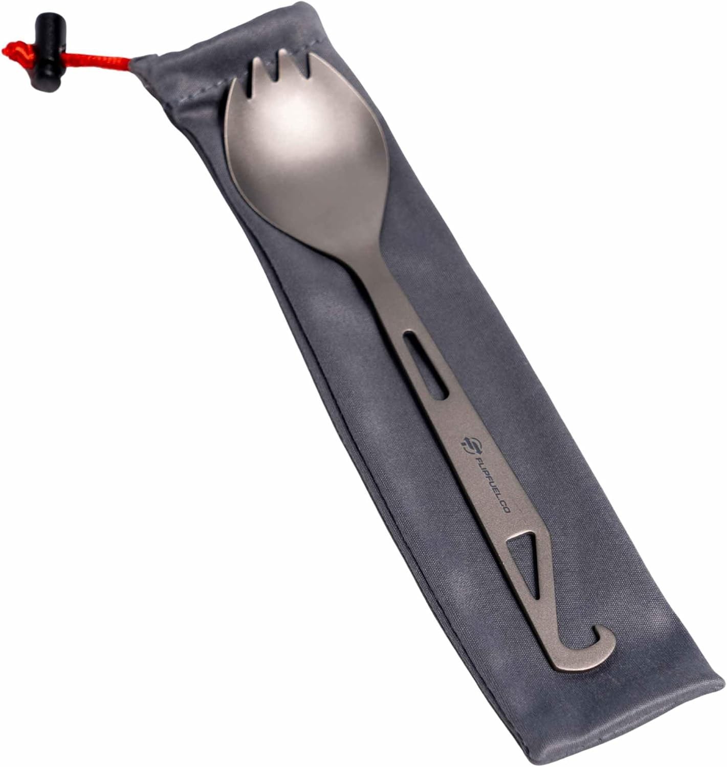 Ultra-Light Titanium Spork for Backpacking & Camping Gray/Silver