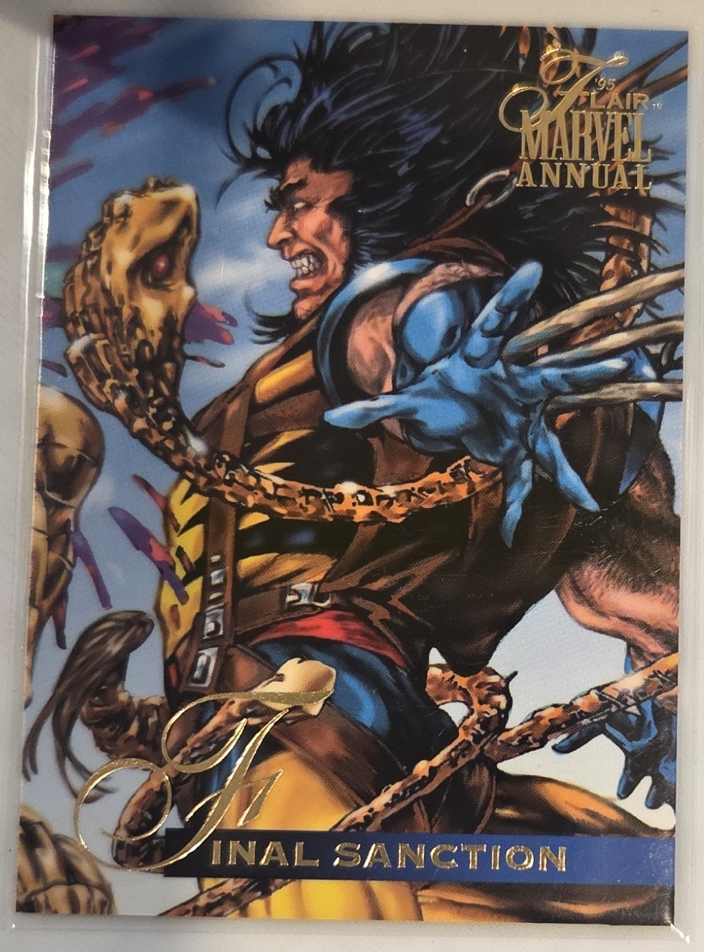 1995 Flair Marvel Annual Final Sanction Wolverine #40