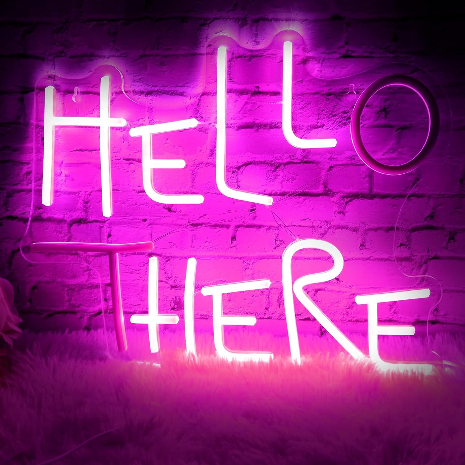 Hello There Neon Sign for Wall Decor, Dimmable Hell Here Catwoman Neon Signs 13.