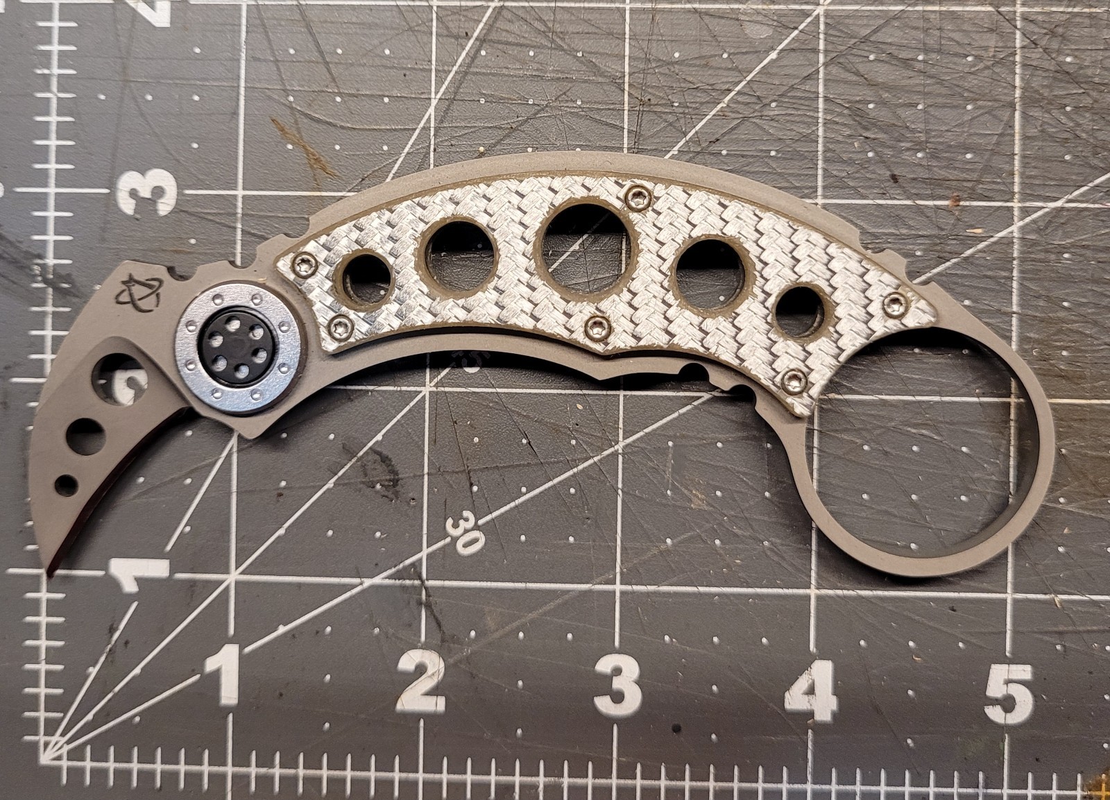 Mantis MK-FB Mr. Smith Karambit Fixed Blade Knife – Bead Blast Plain W/ Clip