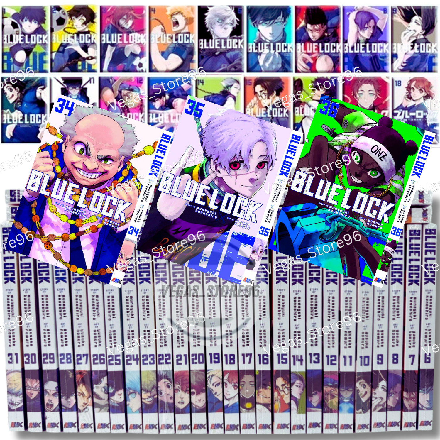 Blue Lock Manga NEW Vol 1-36 Half/Full Set English Edition By Yusuke Nomura DHL
