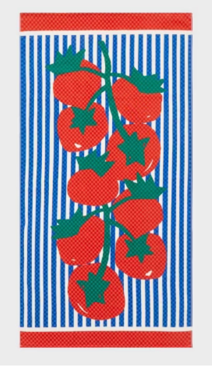 Room Essentials Beach Towel Tomato Print 36×72 Brand New w/ tags