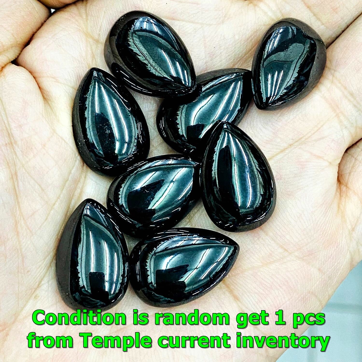 Naga Eye Leklai Black Kottipi Teardrop Protection Magic Stone Thai Amulet #17543