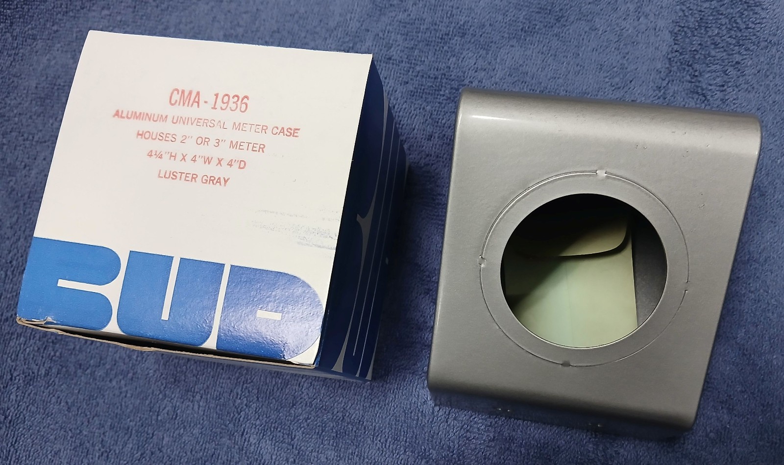 Bud Radio Inc. CMA-1936 Aluminum Universal 2″-3″ Meter Case 4.25″H x 4″W x 4″D