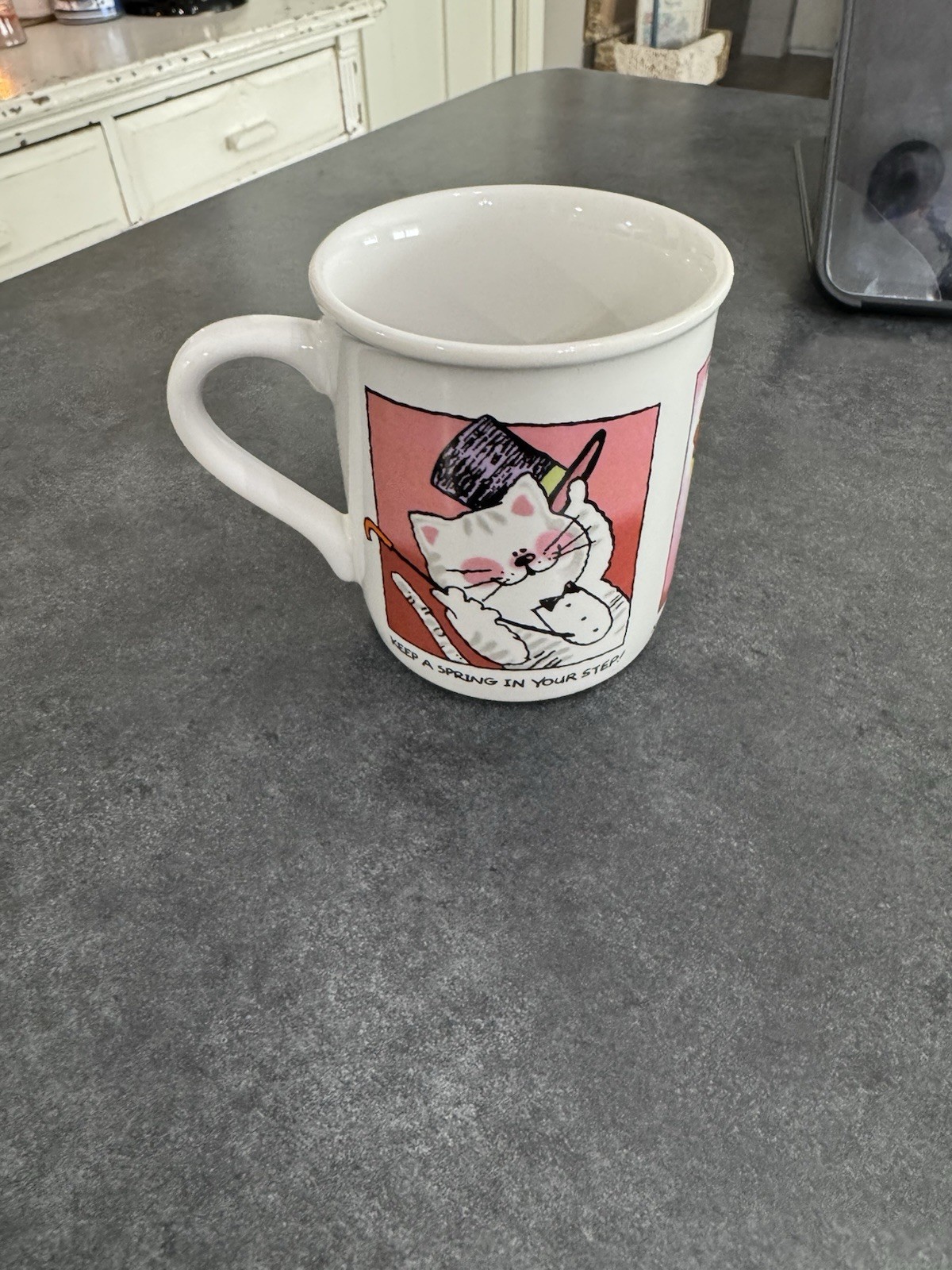 Vintage Coffee Mug Mates Cats Kitty Hallmark Cat Lovers Mug 1985 Japan 8 ounces