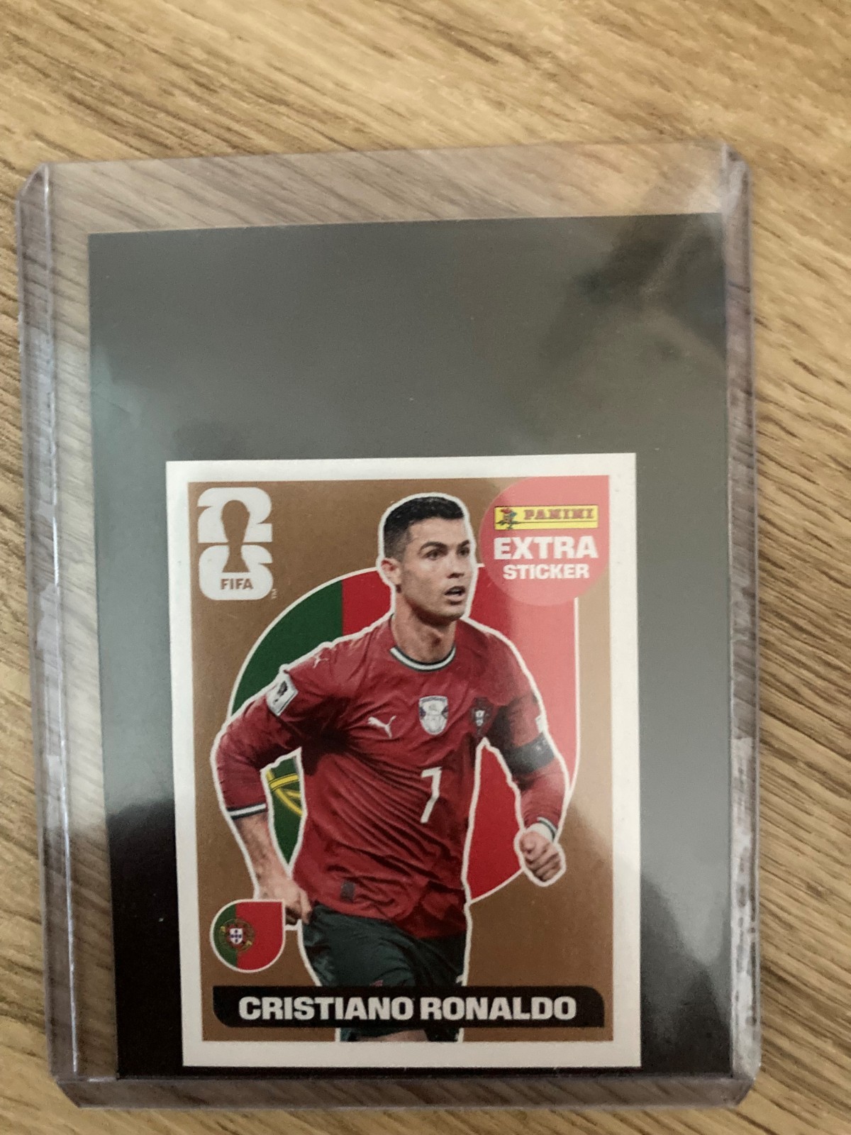 Panini World Cup 2026 Extra Sticker Cristiano Ronaldo Bronze with Toploader