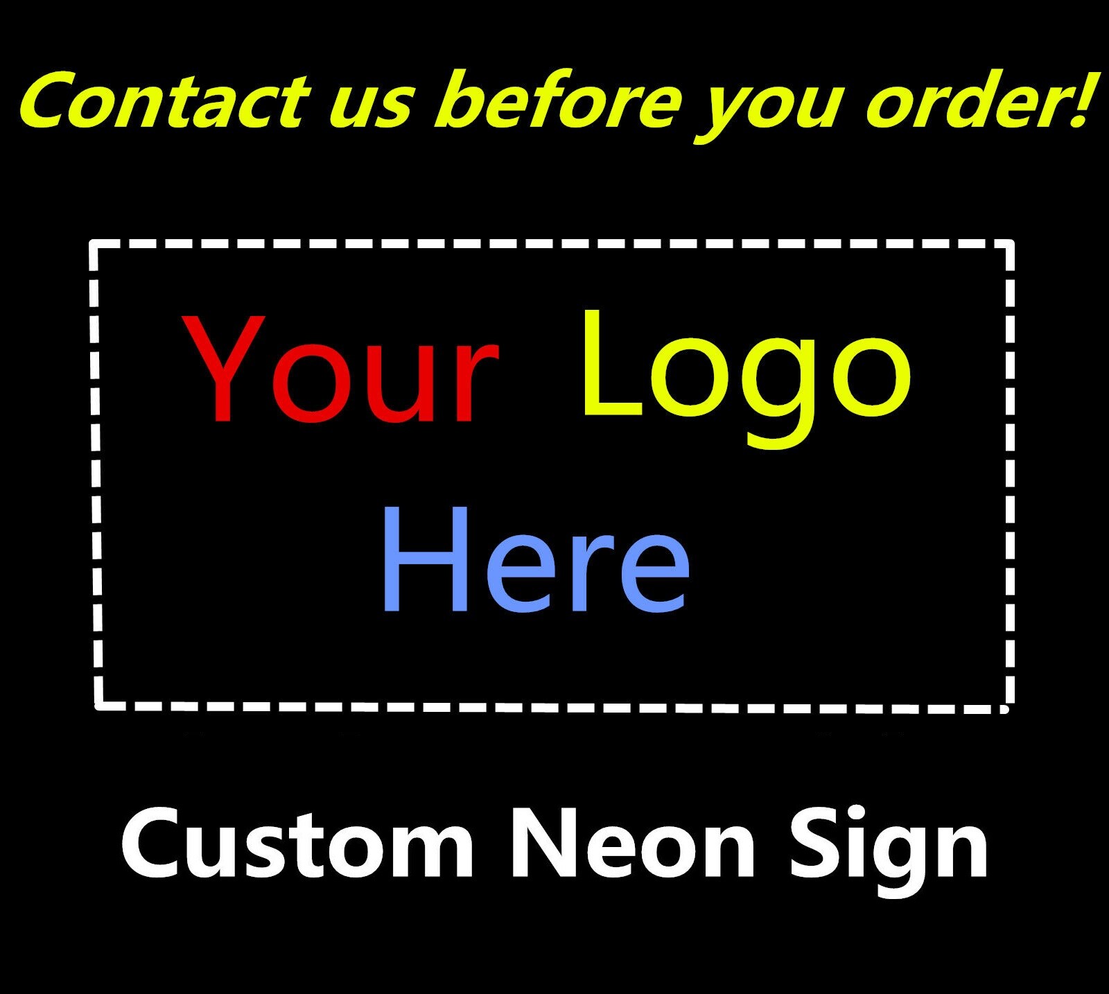 Place Order Here Bar Restaurant Acrylic 17″x14″ Neon Sign Lamp Light Real Glass