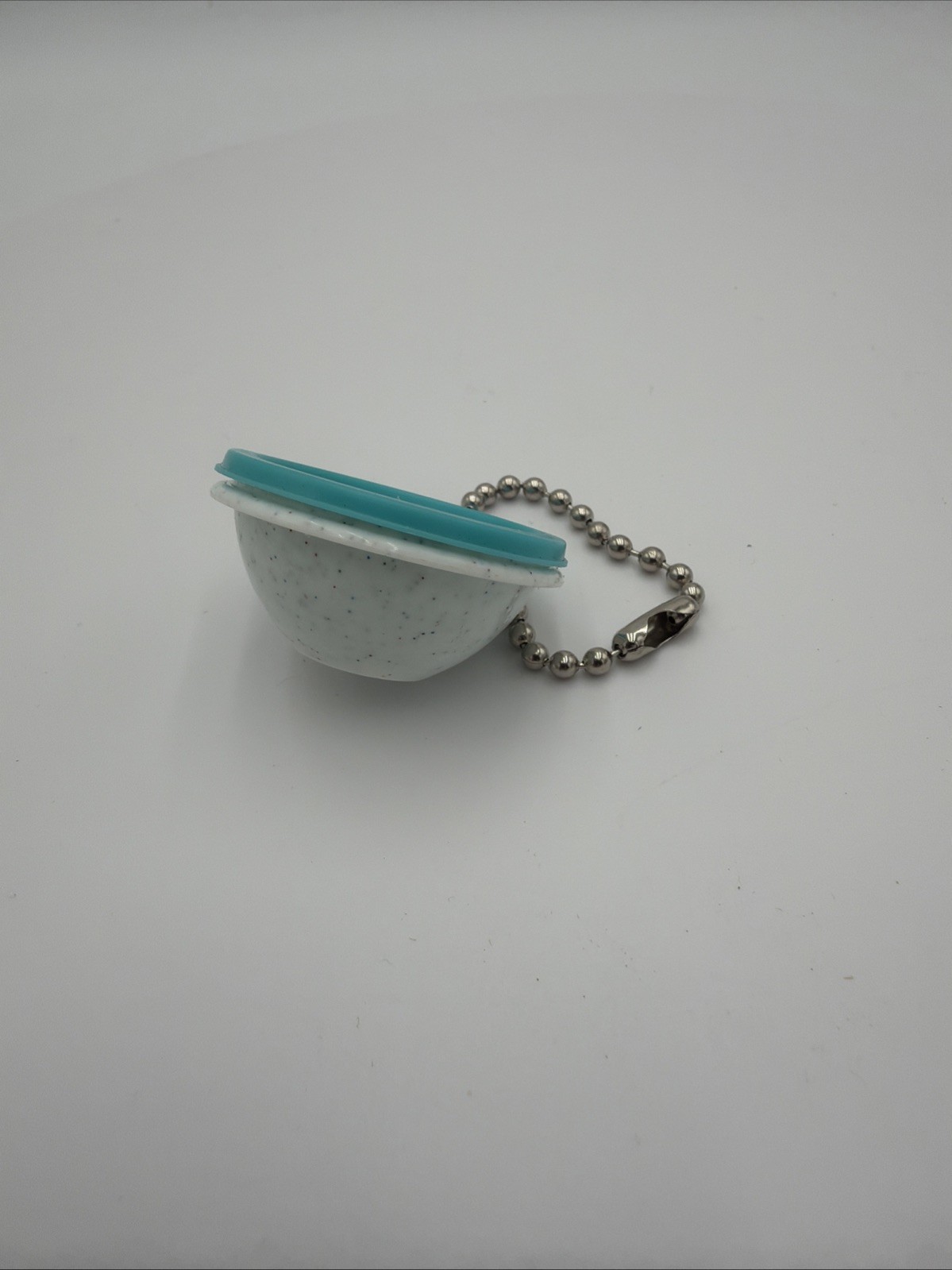 Vintage Tupperware Wonderlier Bowl Speckled Turquoise Keychains New Never Used