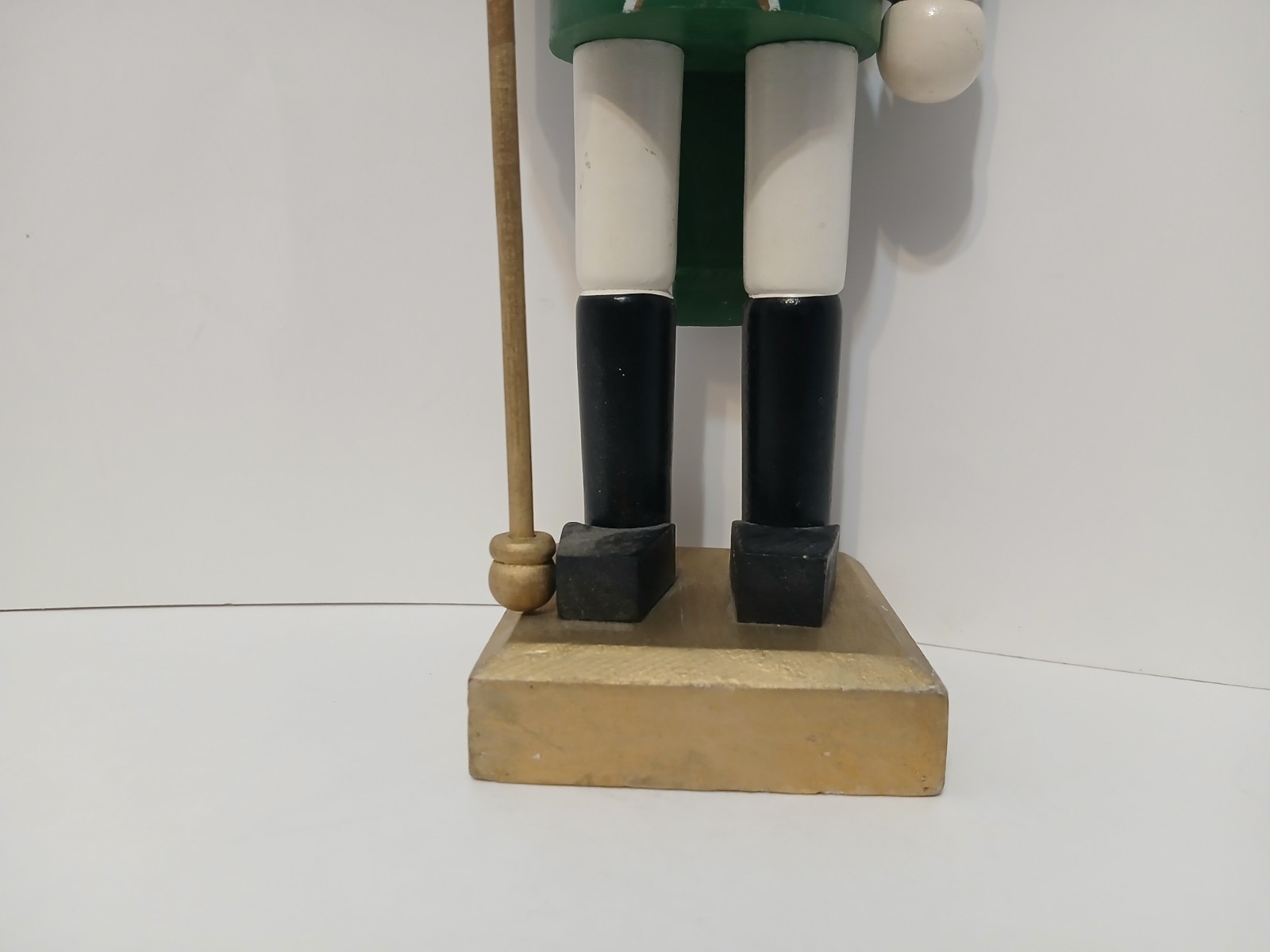 11-3/4 inch Wooden Nutcracker Statue Christmas Decor WingedBird/Staff MultiColor
