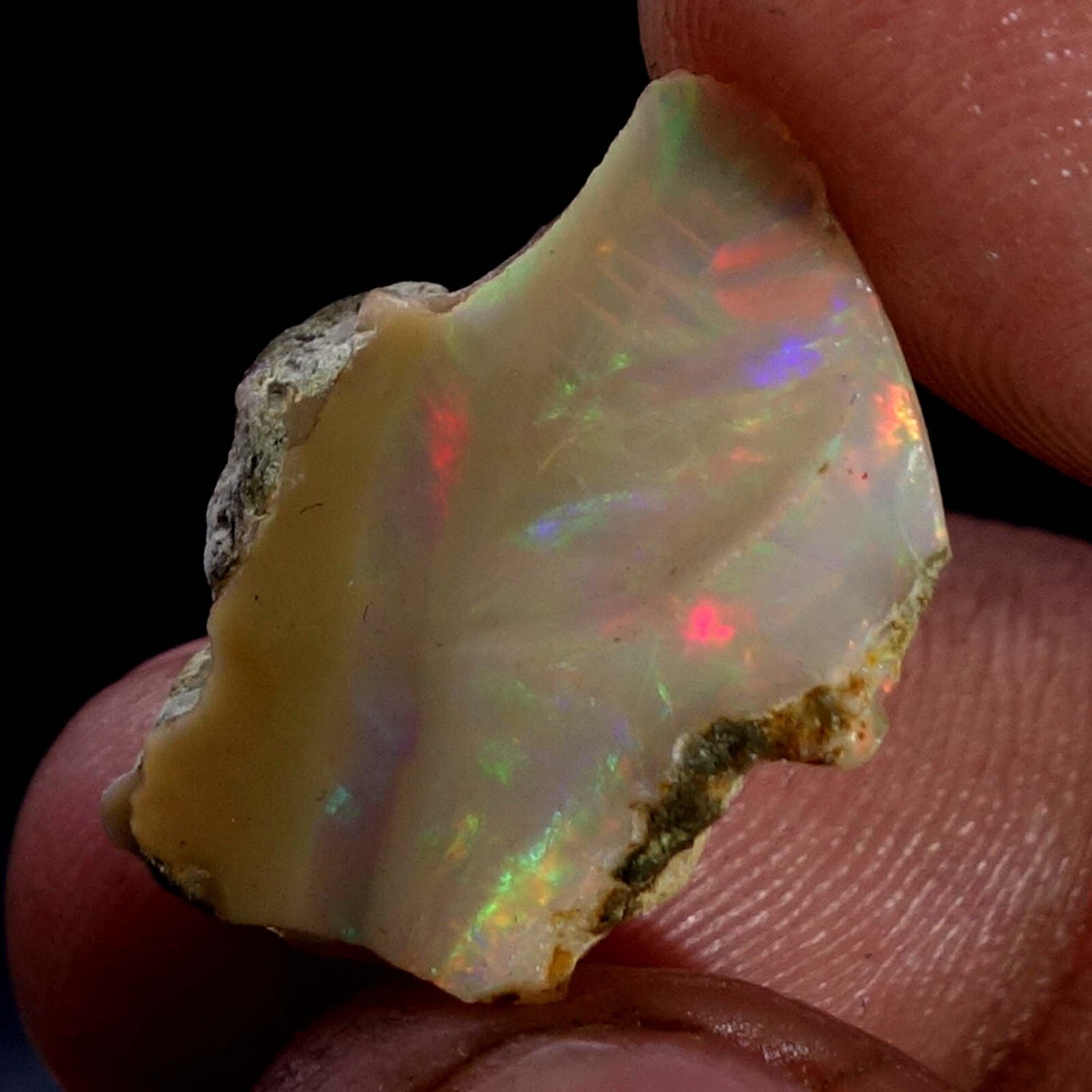 10.30Ct Original AAA+ Ethiopian “Play-Of-Color” Fire Opal Rough Natural Gemstone
