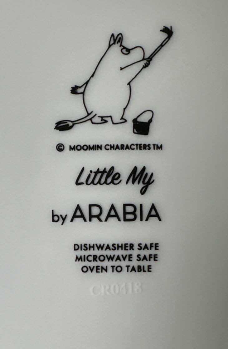 Moomin Arabia Finland Plate Me Little My By Arabia Red CR0418 7 3/4”