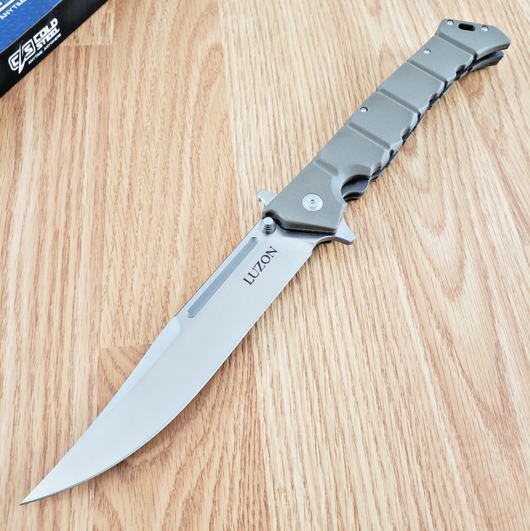 Cold Steel Large Luzon Liner Folding Knife 6″ 8Cr13MoV Steel Blade GFN Handle