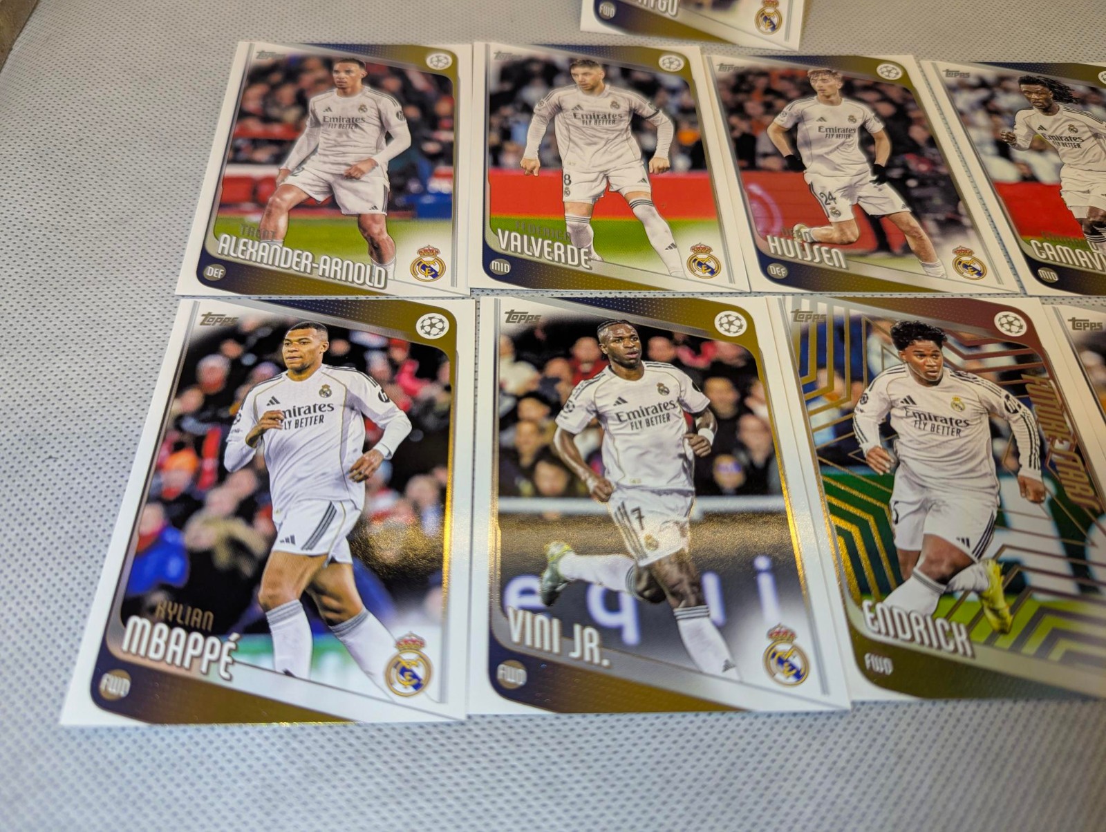 LOT Real Madrid – Mbappe/Endrick/Vini – 9 Cards – Topps UCC Flagship 2025/26