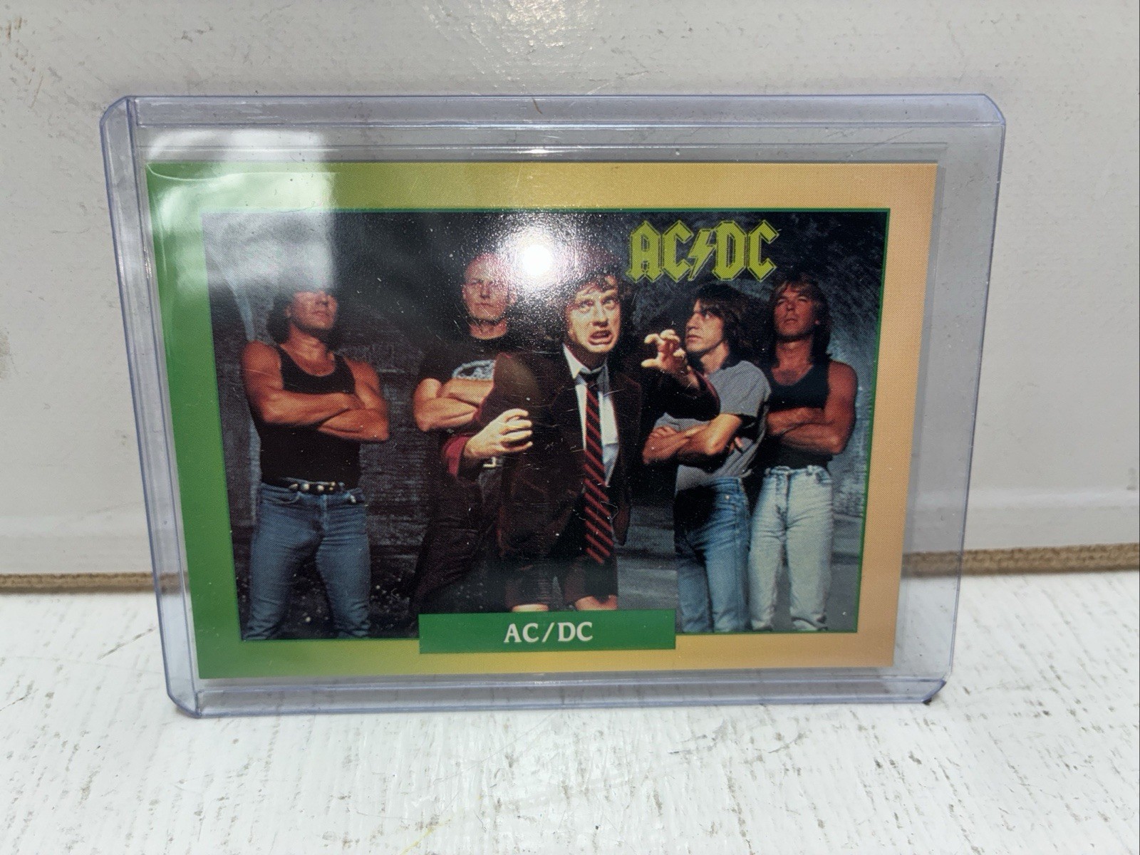 Vintage 1991 Brockum Rock Cards: BAND: AC/DC. #60. In Hard Plastic