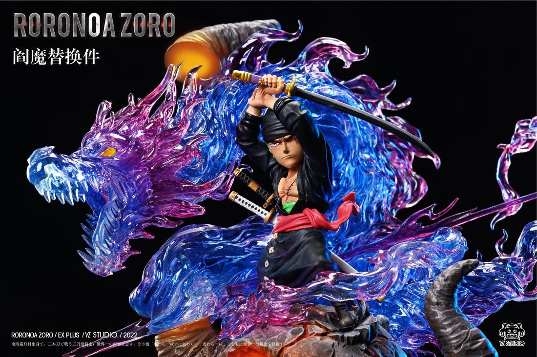 YZ Studio One Piece Roronoa Zoro Flying Dragon Blaze Figure 18.5cm/7.3in H