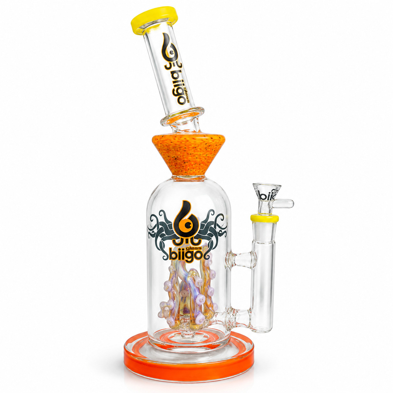 Biigo Sunfire Kraken Tentacle Handcraft Glass Bong – Made in USA – 11 Inch