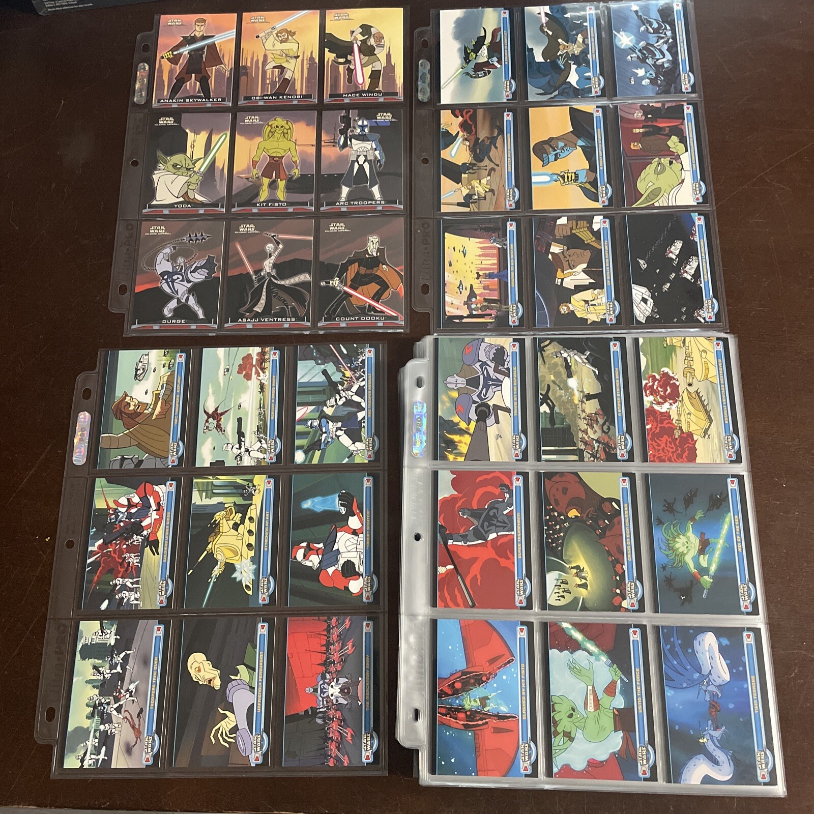 Star Wars Card Folder Read Descriprion Tcg Decipher Ccg Clone Wars Foil Stickers
