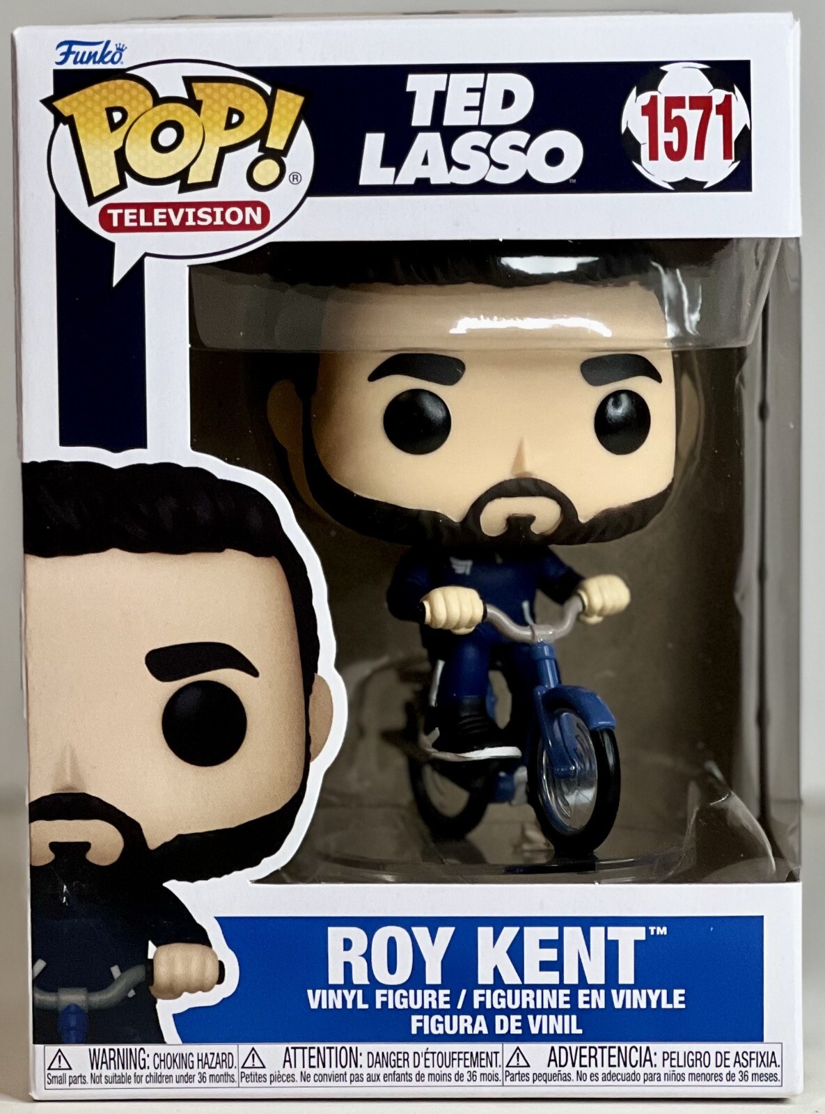 Funko Pop! TV Ted Lasso Roy Kent on Bike #1571 IN STOCK