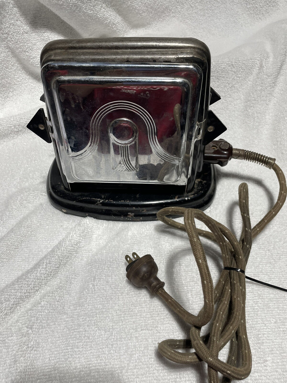 Toaster Vintage Bersted Model 66 Side Loading Electric Toaster With Cord Antique