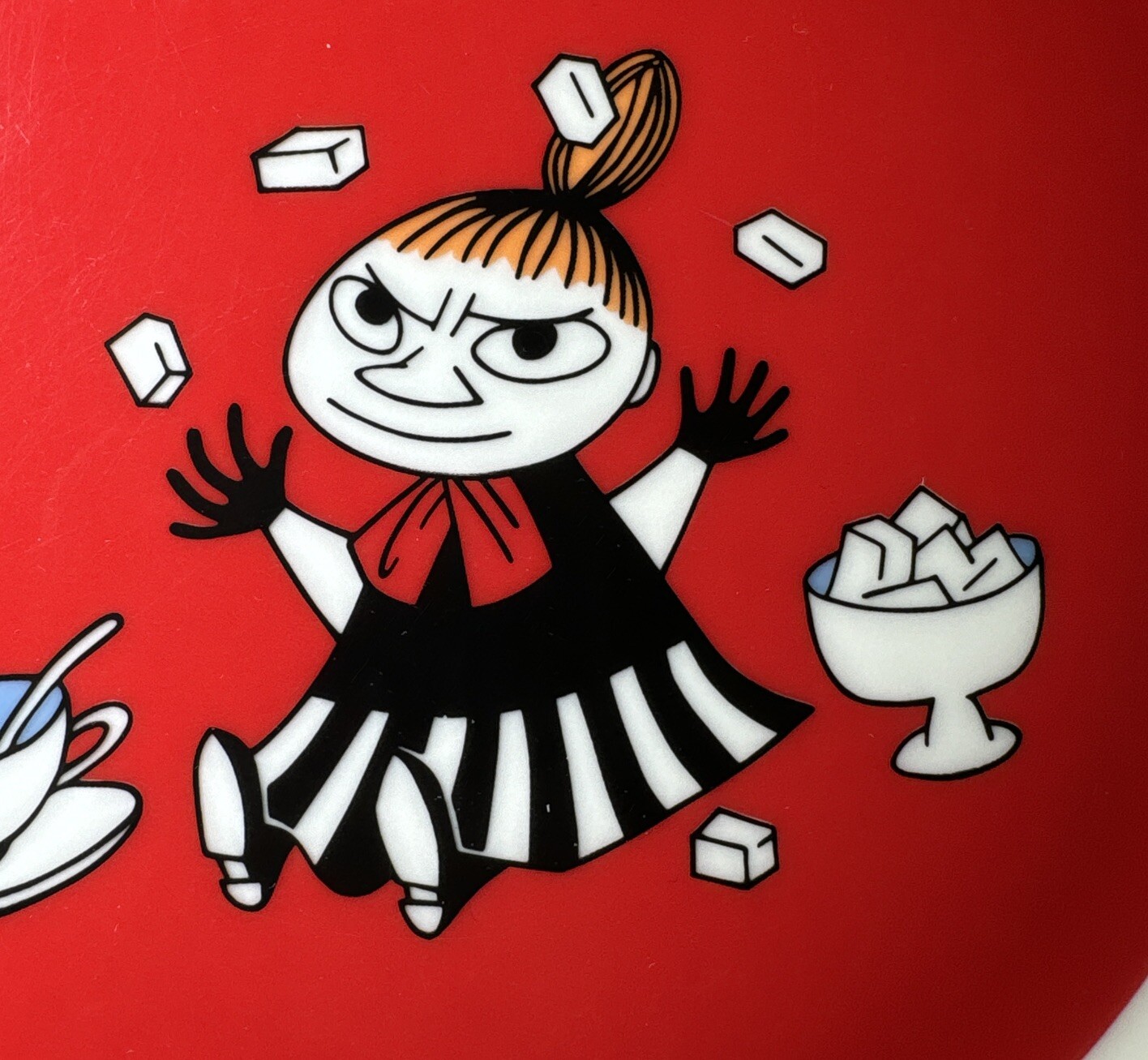 Moomin Arabia Finland Plate Me Little My By Arabia Red CR0418 7 3/4”