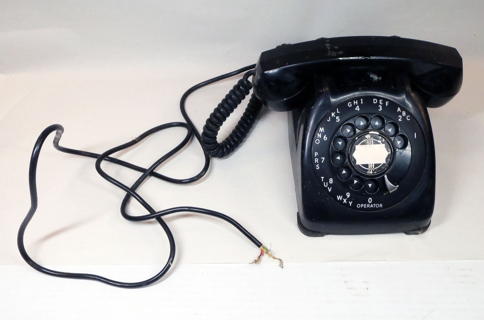 1960 Automatic Electric Monophone Black Rotary Telephone N802ASA 7-60-2